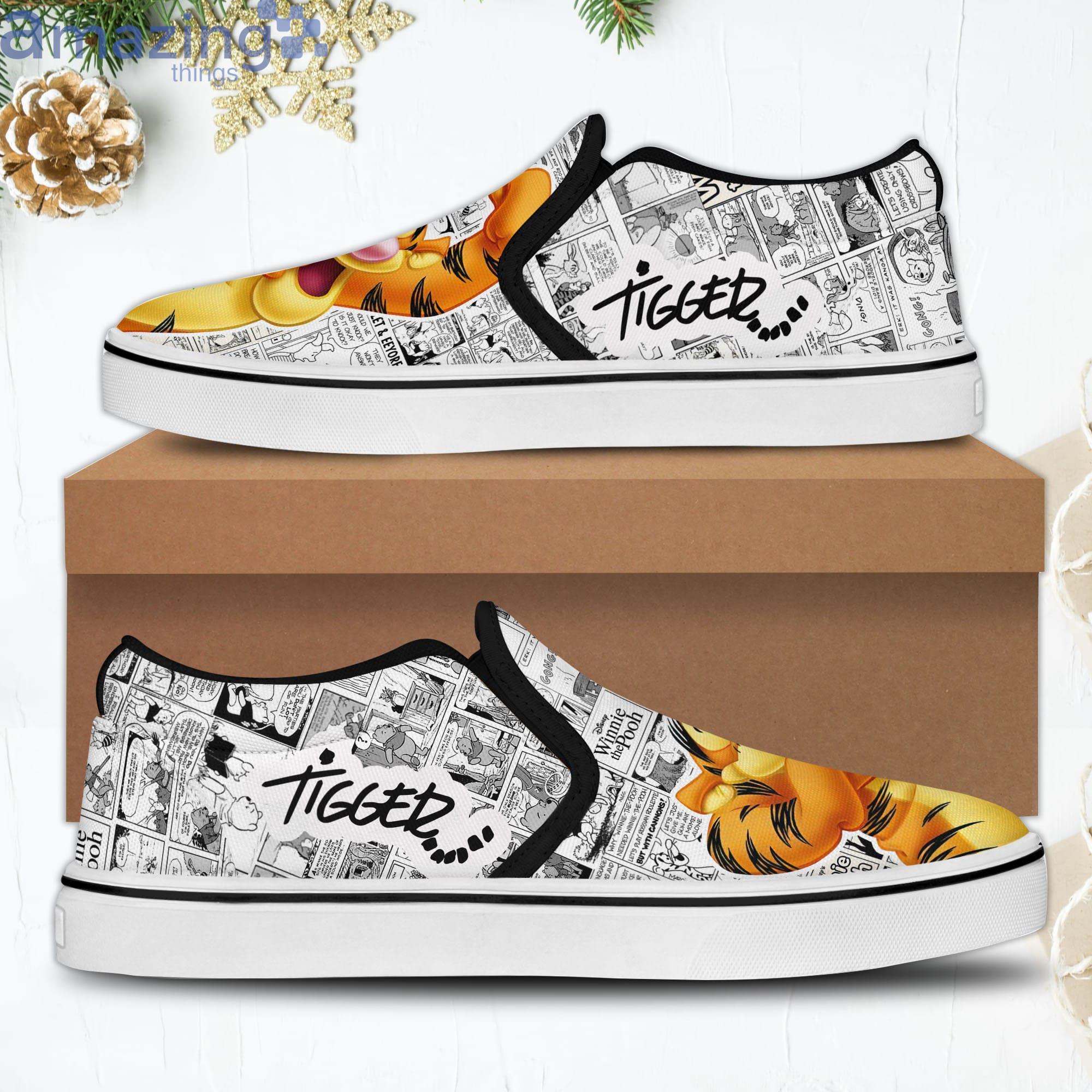 Tigger Comic Snacks Casual Tigger Lover Slip On Shoes image Tigger Comic Snacks Casual Tigger Lover Slip On Shoes Product Photo 2