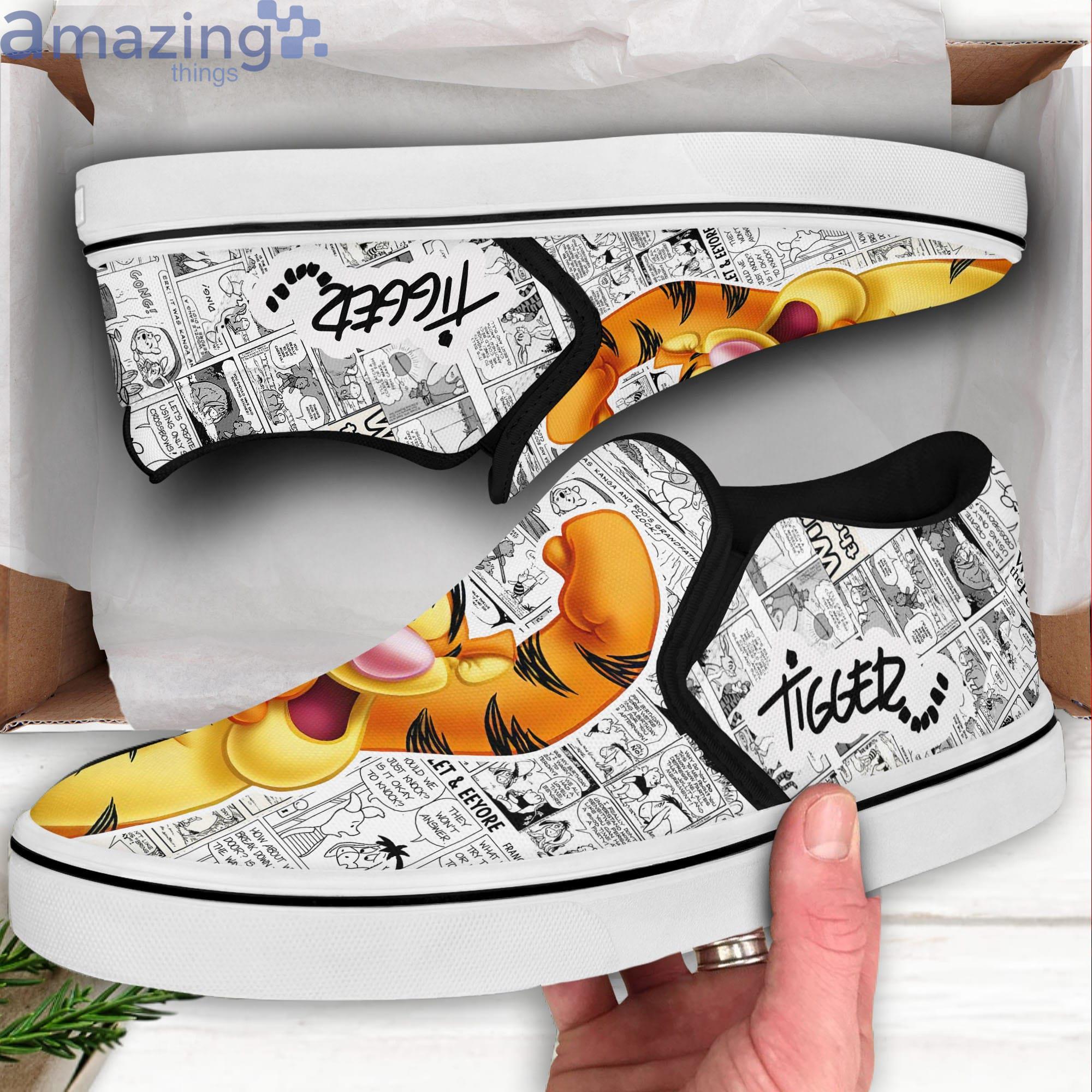 Tigger Comic Snacks Casual Tigger Lover Slip On Shoes image Tigger Comic Snacks Casual Tigger Lover Slip On Shoes Product Photo 3