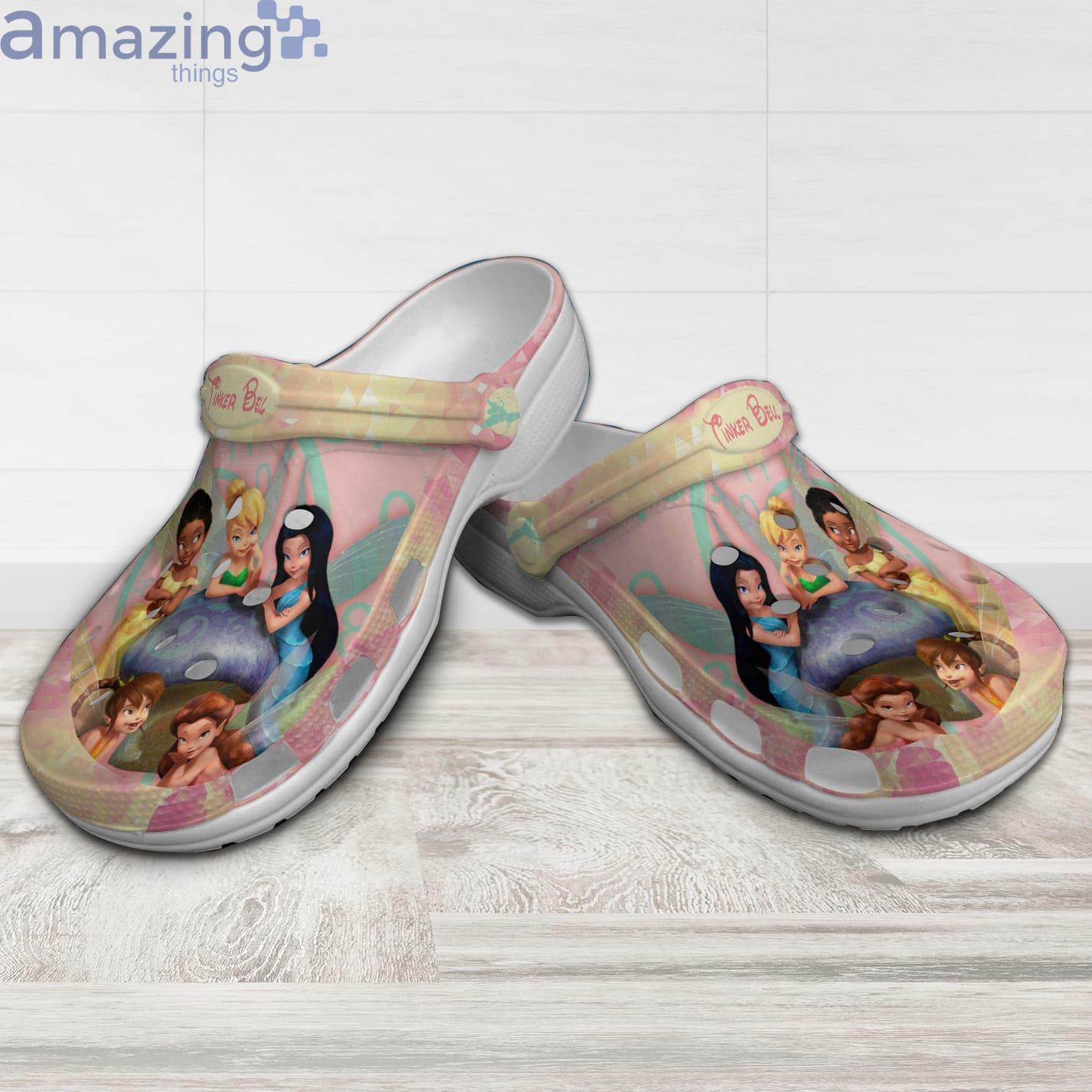 Tinker Bell And Friends Pink Ombre Disney Cartoon Clog For Men And Women Product Photo 1