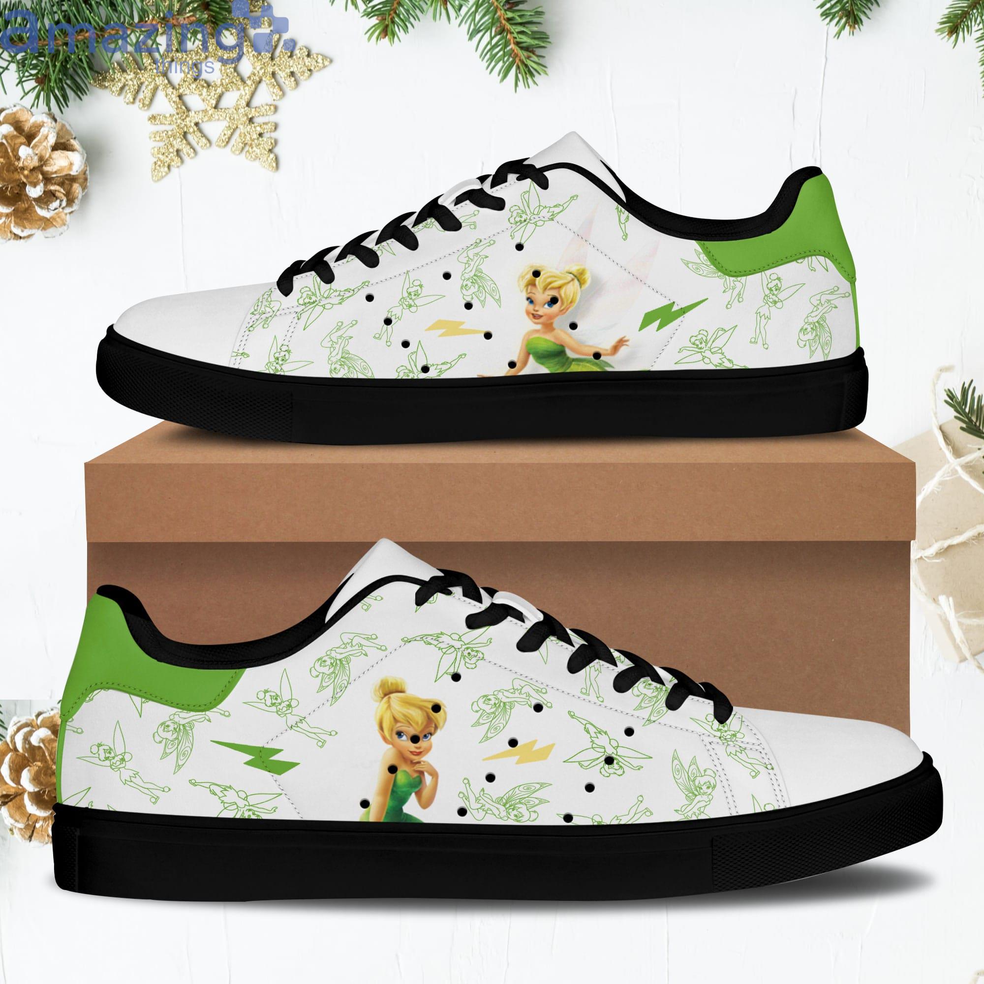 Tinker Bell Green White Stan Smith Low Top Skate Shoes For Men And Women image Tinker Bell Green White Stan Smith Low Top Skate Shoes For Men And Women Product Photo 2