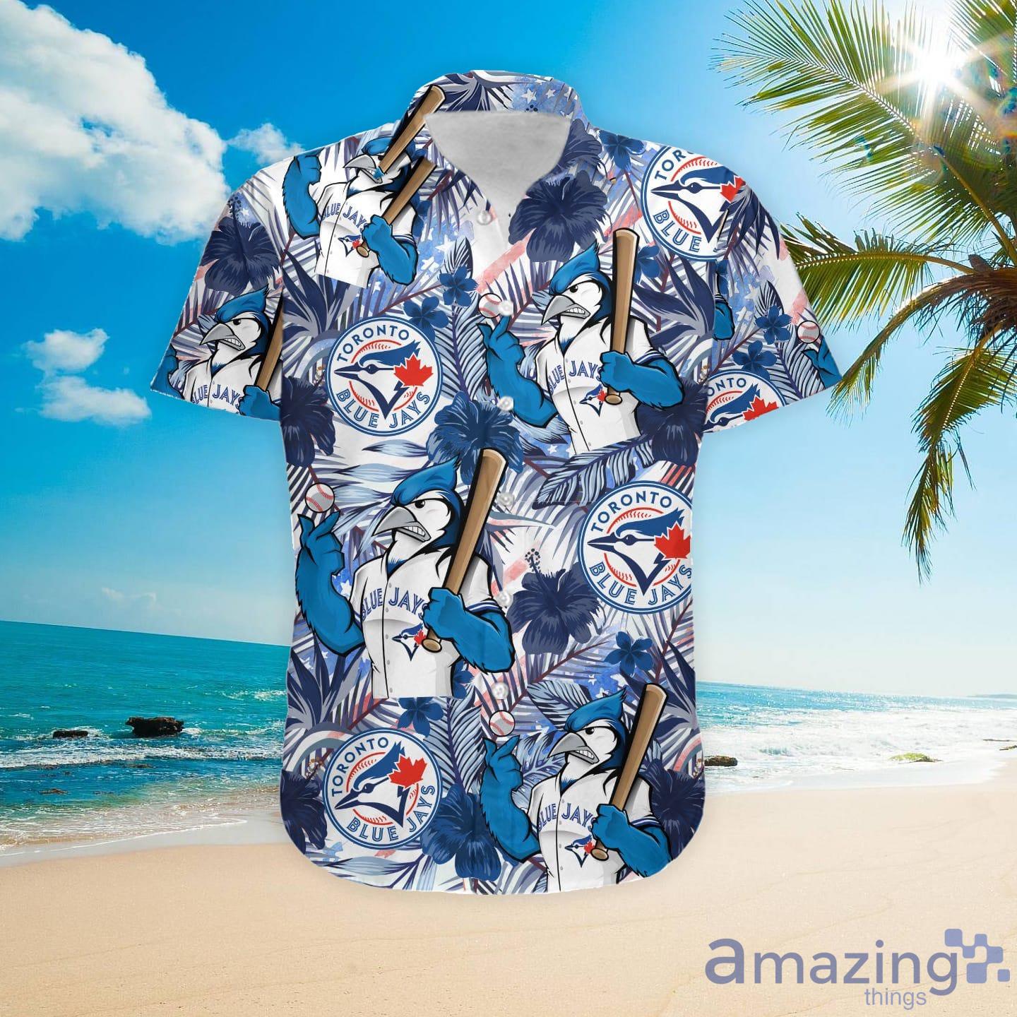 Toronto Blue Jays MLB Hawaiian Shirt Ocean Hibiscus Custom Name For Fans  Gift - YesItCustom