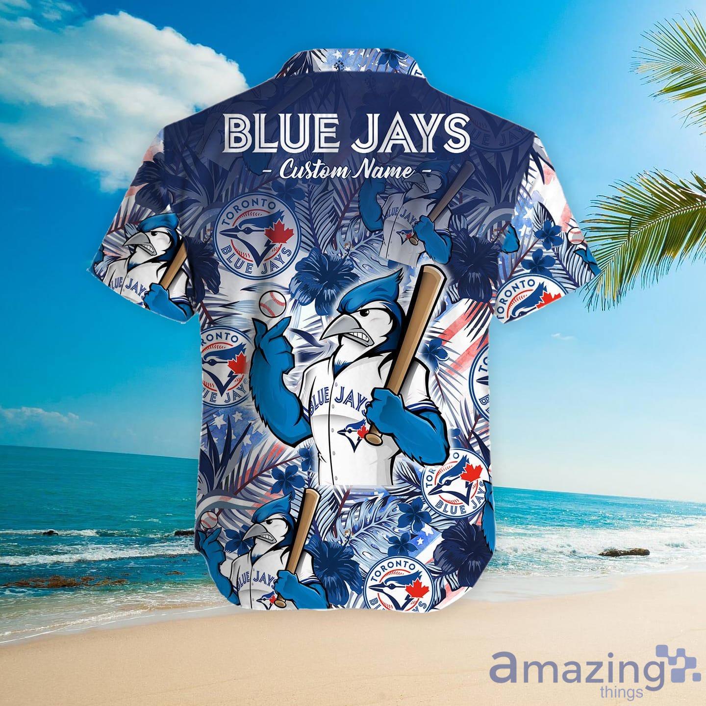 Toronto Blue Jays MLB Hawaiian Shirt Ocean Hibiscus Custom Name For Fans  Gift - YesItCustom