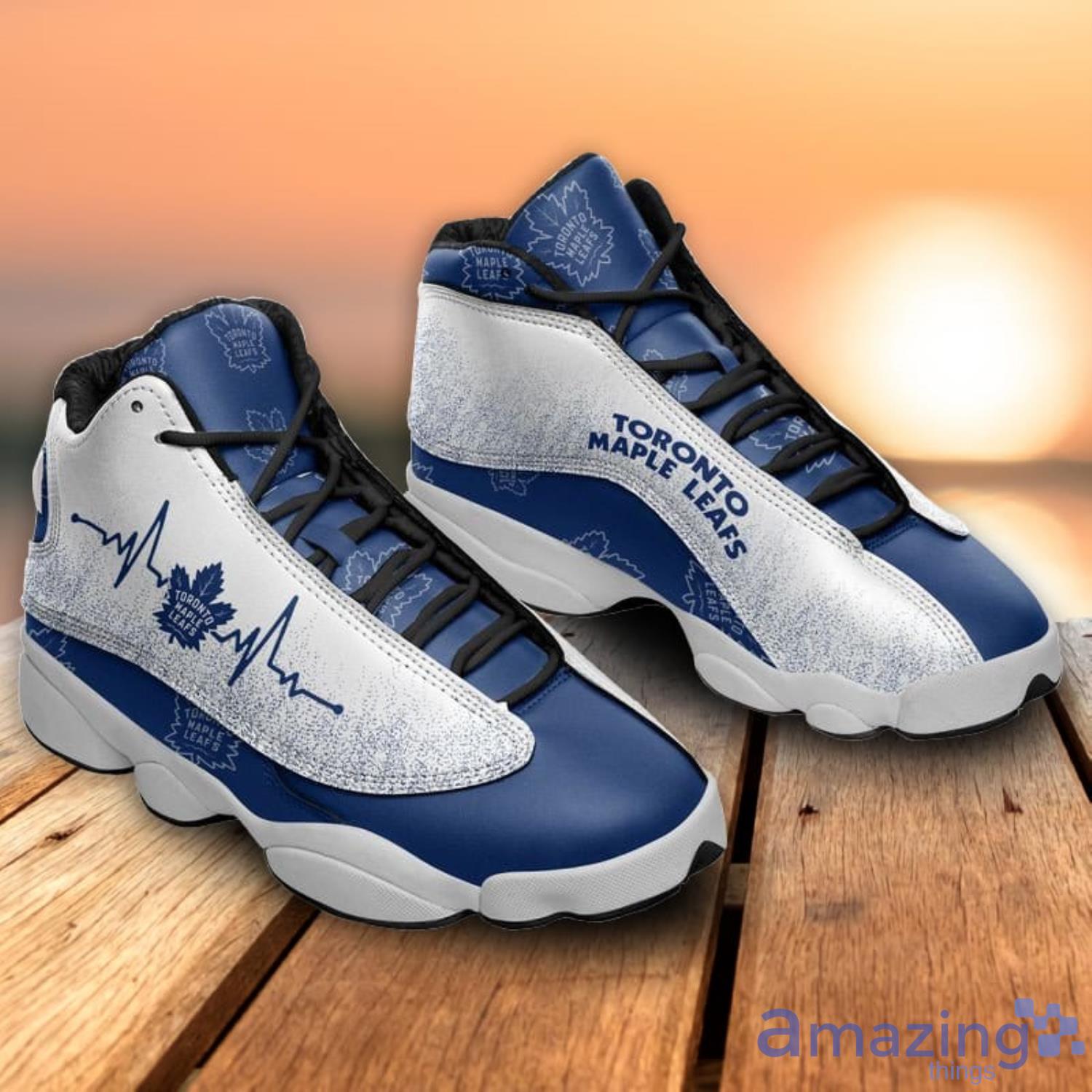 Toronto Maple Leafs Heartbeat Air Jordan 13 Shoes For Fans Product Photo 1