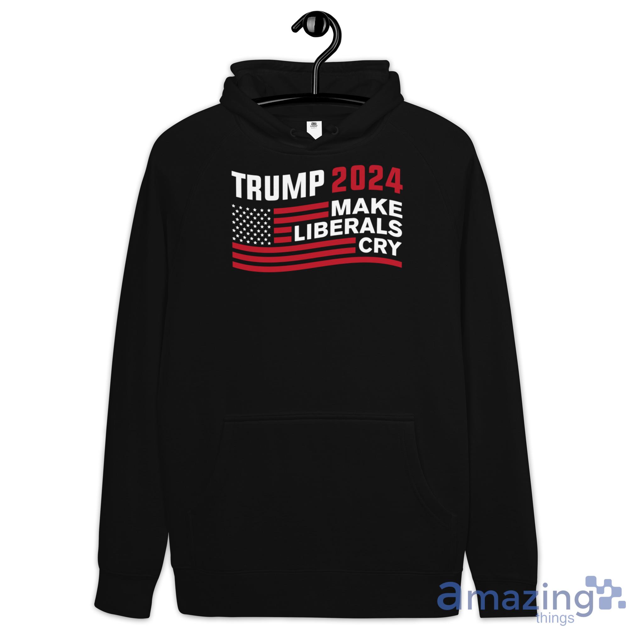 Trump 2024 Make Liberals Cry American Flag Christmas Shirt image Trump 2024 Make Liberals Cry American Flag Christmas Shirt - Hoodie