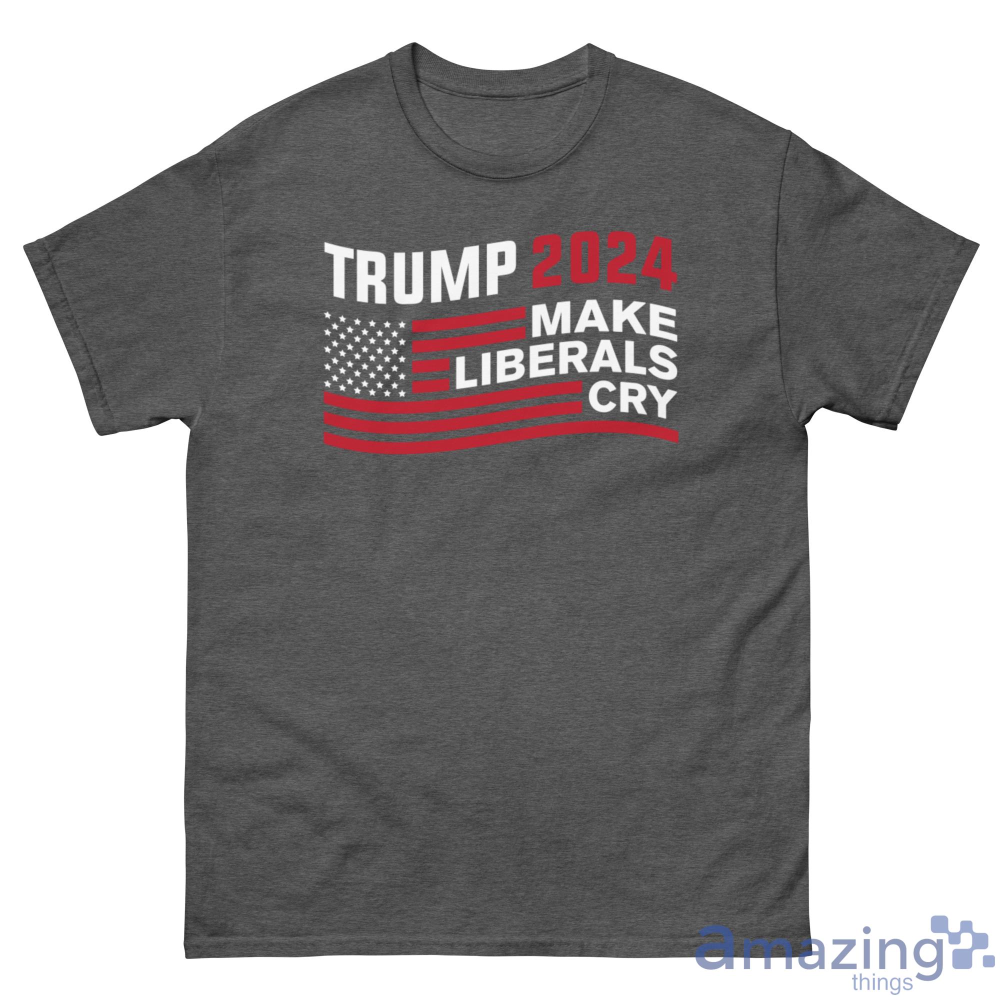 Trump 2024 Make Liberals Cry American Flag Christmas Shirt - G500 Men’s Classic Tee-1 Trump 2024 Make Liberals Cry American Flag Christmas Shirt - G500 Men’s Classic Tee-1