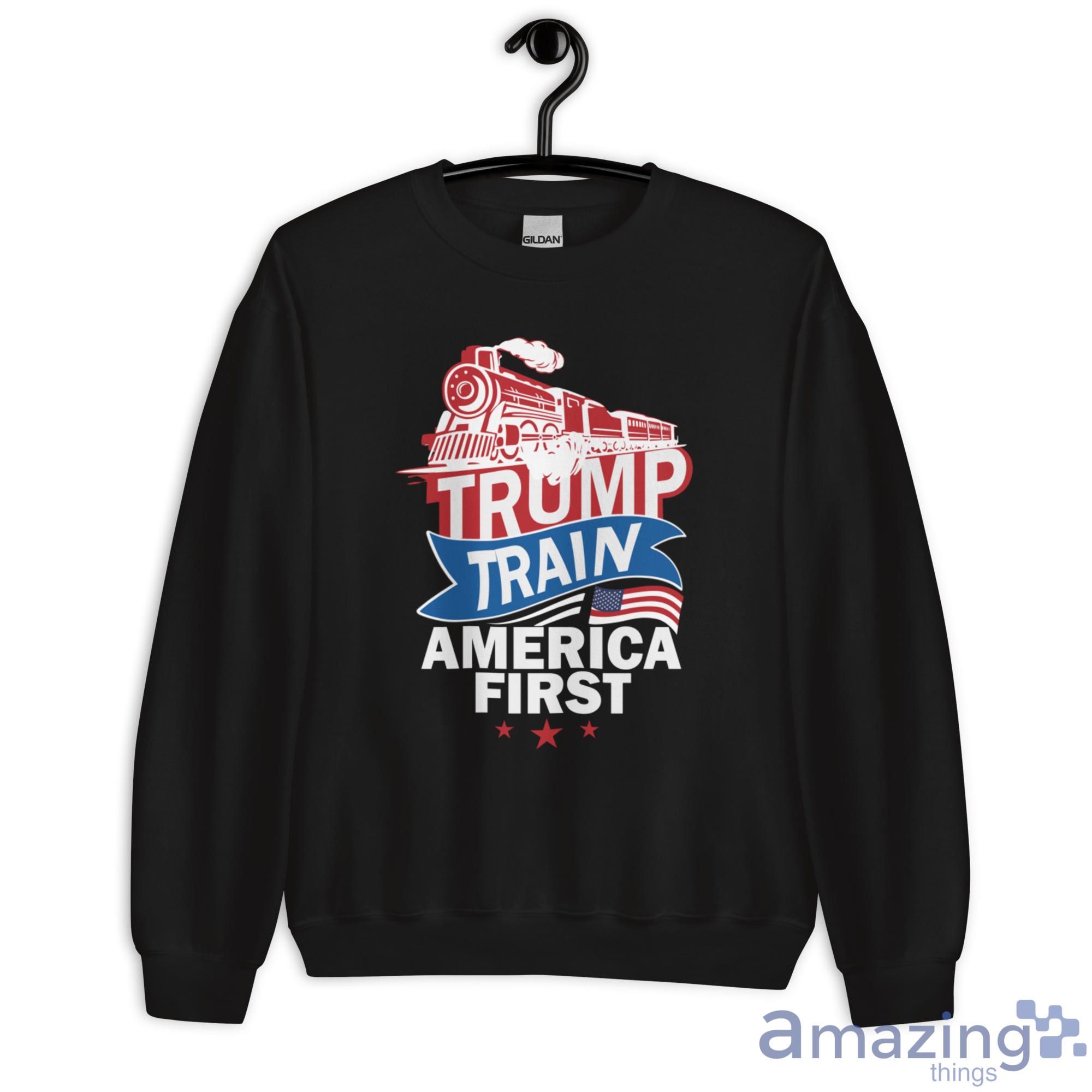 Trump Train America First Shirt image Trump Train America First Shirt - Unisex Heavy Blend Crewneck Sweatshirt