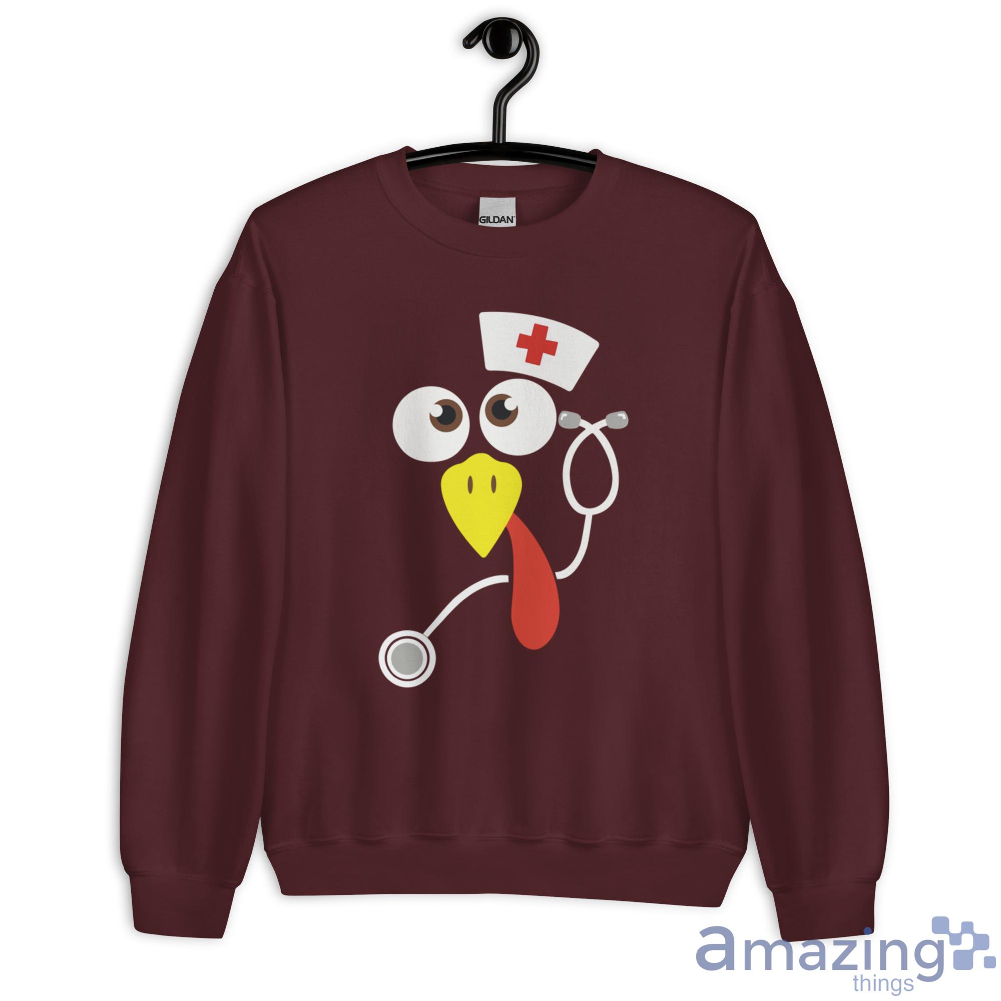 Turkey Nurse T Shirt, Hoodies, Long Sleeve, Hoodies image Turkey Nurse T-Shirt, Hoodies, Long Sleeve, Hoodies - Unisex Heavy Blend Crewneck Sweatshirt-1