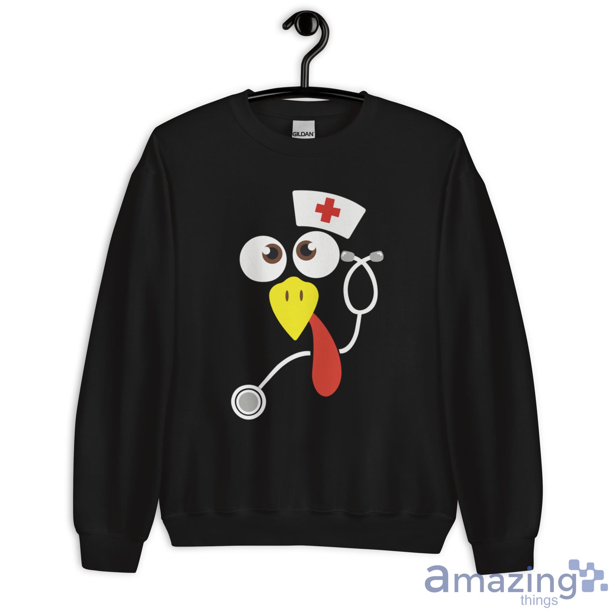 Turkey Nurse T Shirt, Hoodies, Long Sleeve, Hoodies image Turkey Nurse T-Shirt, Hoodies, Long Sleeve, Hoodies - Unisex Heavy Blend Crewneck Sweatshirt