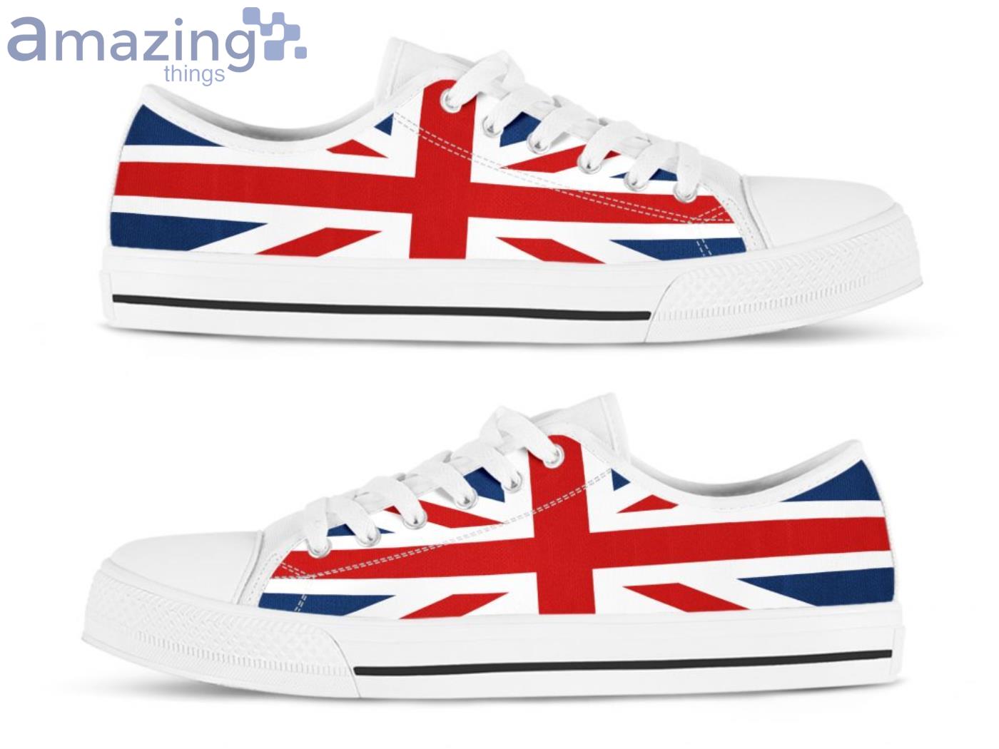 Uk Flag Pattern Low Top Shoes image Uk Flag Pattern Low Top Shoes Product Photo 2