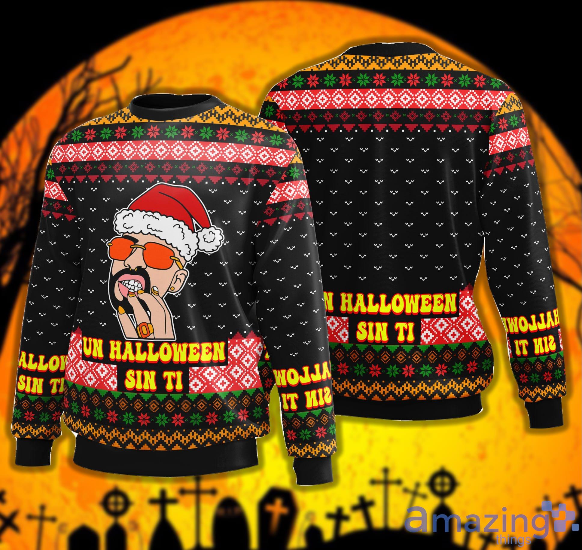 Un Halloween Sin Ti Bad Bunny Verano Sin Ti Sweater image Un Halloween Sin Ti Bad Bunny Verano Sin Ti Sweater Product Photo 2