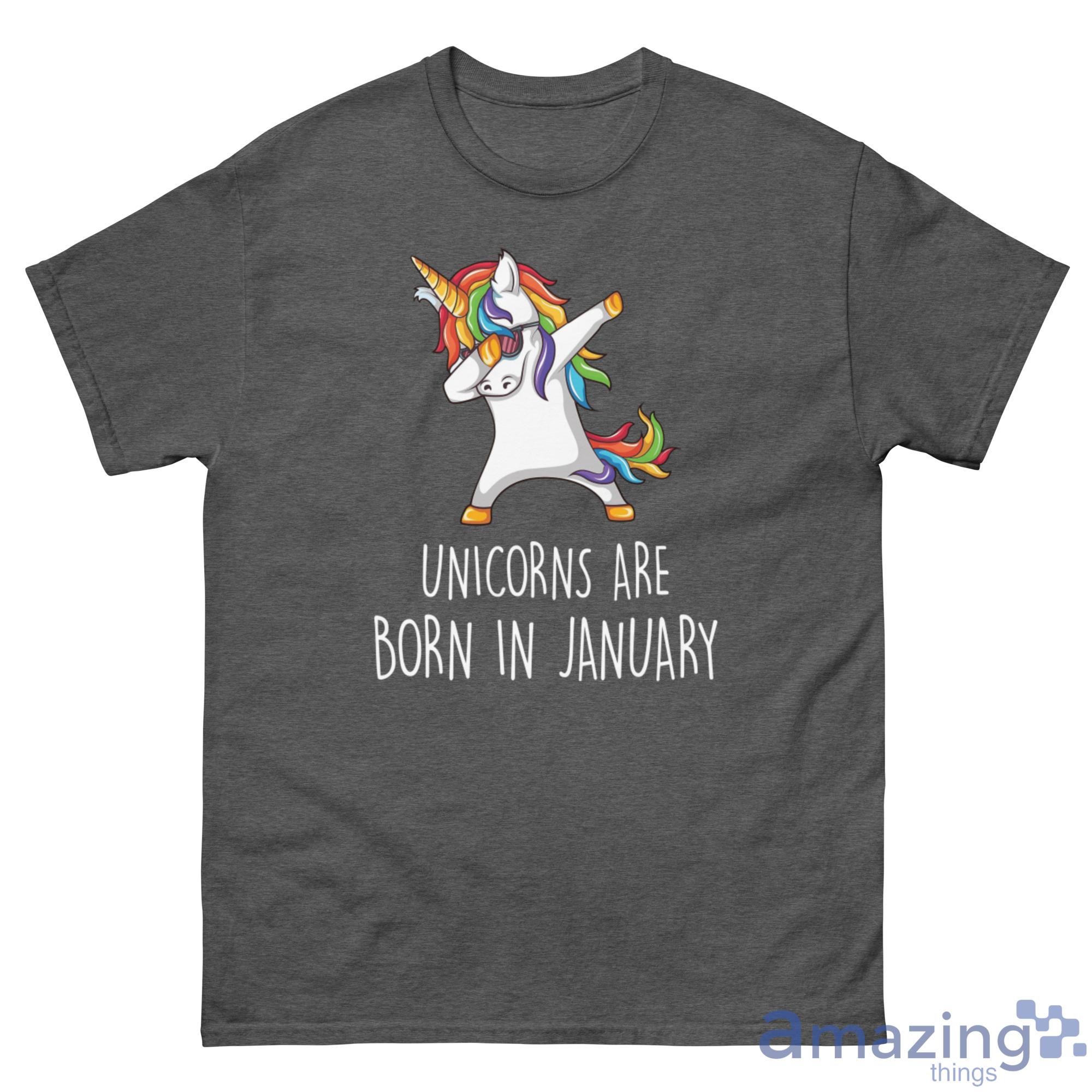 Unicorns Are Born In January Shirt - G500 Men’s Classic Tee-1