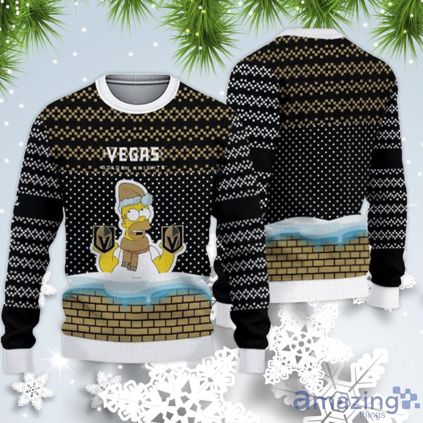 Vegas Golden Knights Christmas Simpson Sweater For Fans Product Photo 1