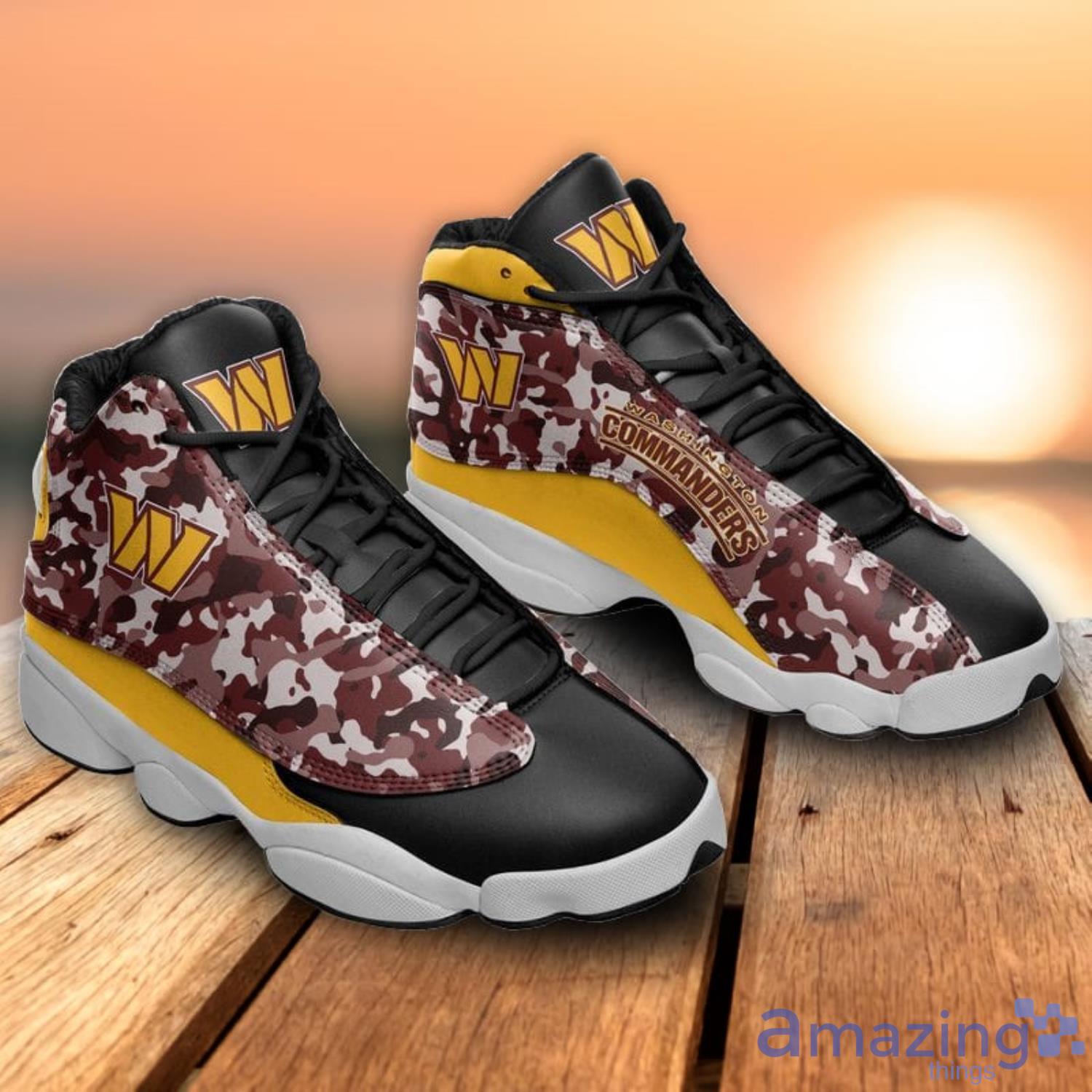 Minnesota Vikings Camo Pattern Air Jordan 13 Shoes For Fans