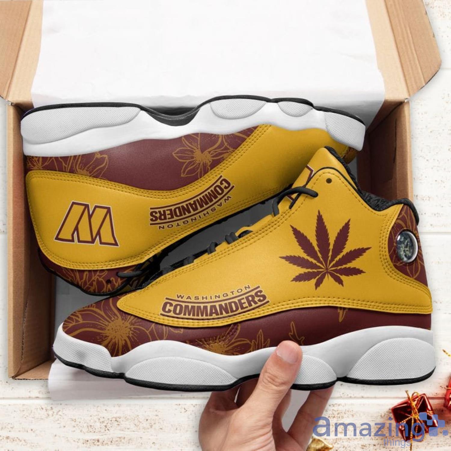 Washington Commanders Weed Air Jordan 13 Shoes For Fans