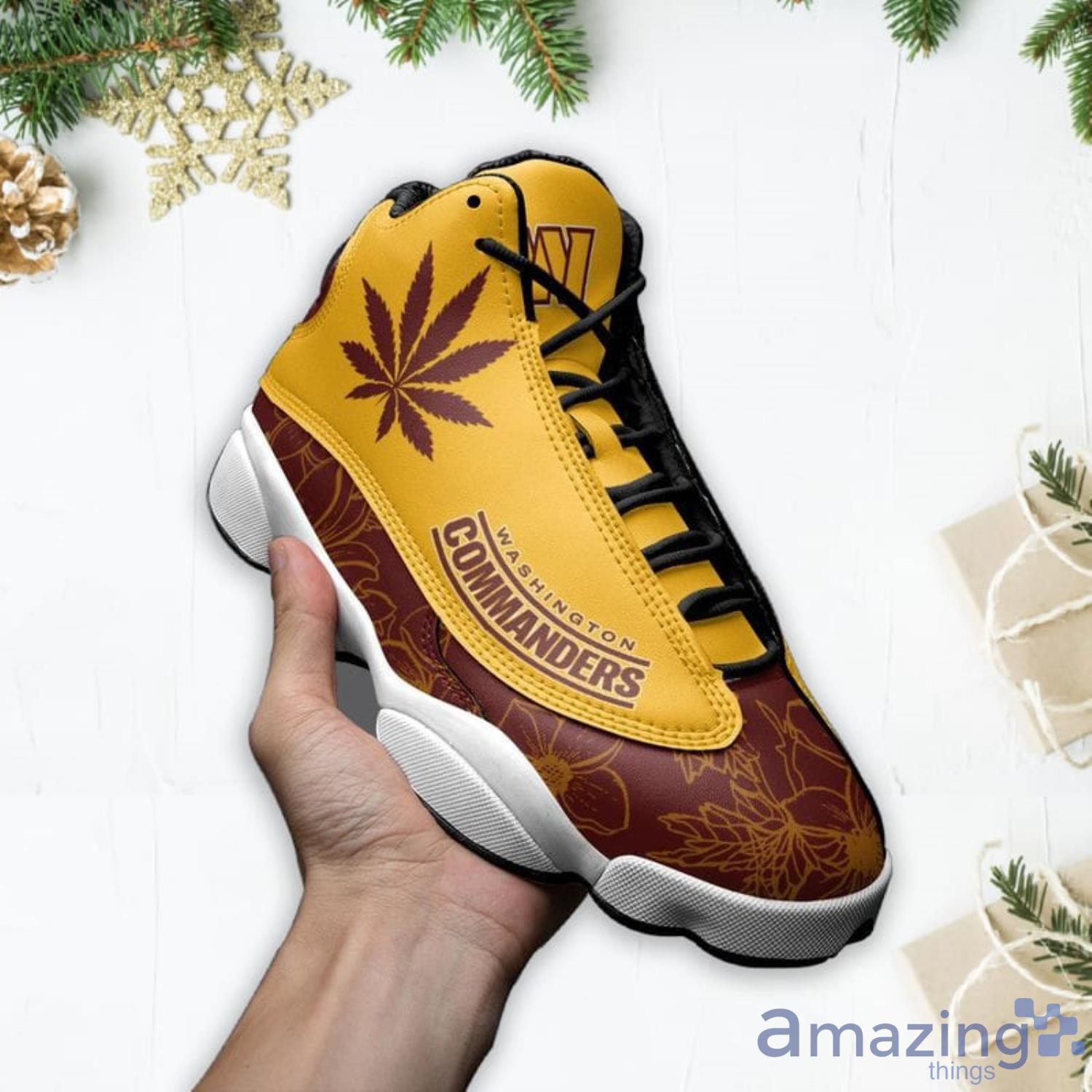 Washington Commanders Weed Air Jordan 13 Shoes For Fans