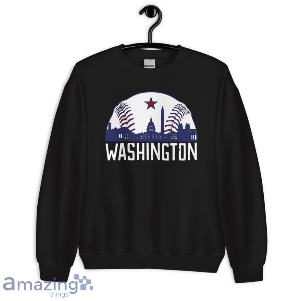 Washington Baseball Crewneck Sweatshirt, Vintage Washington