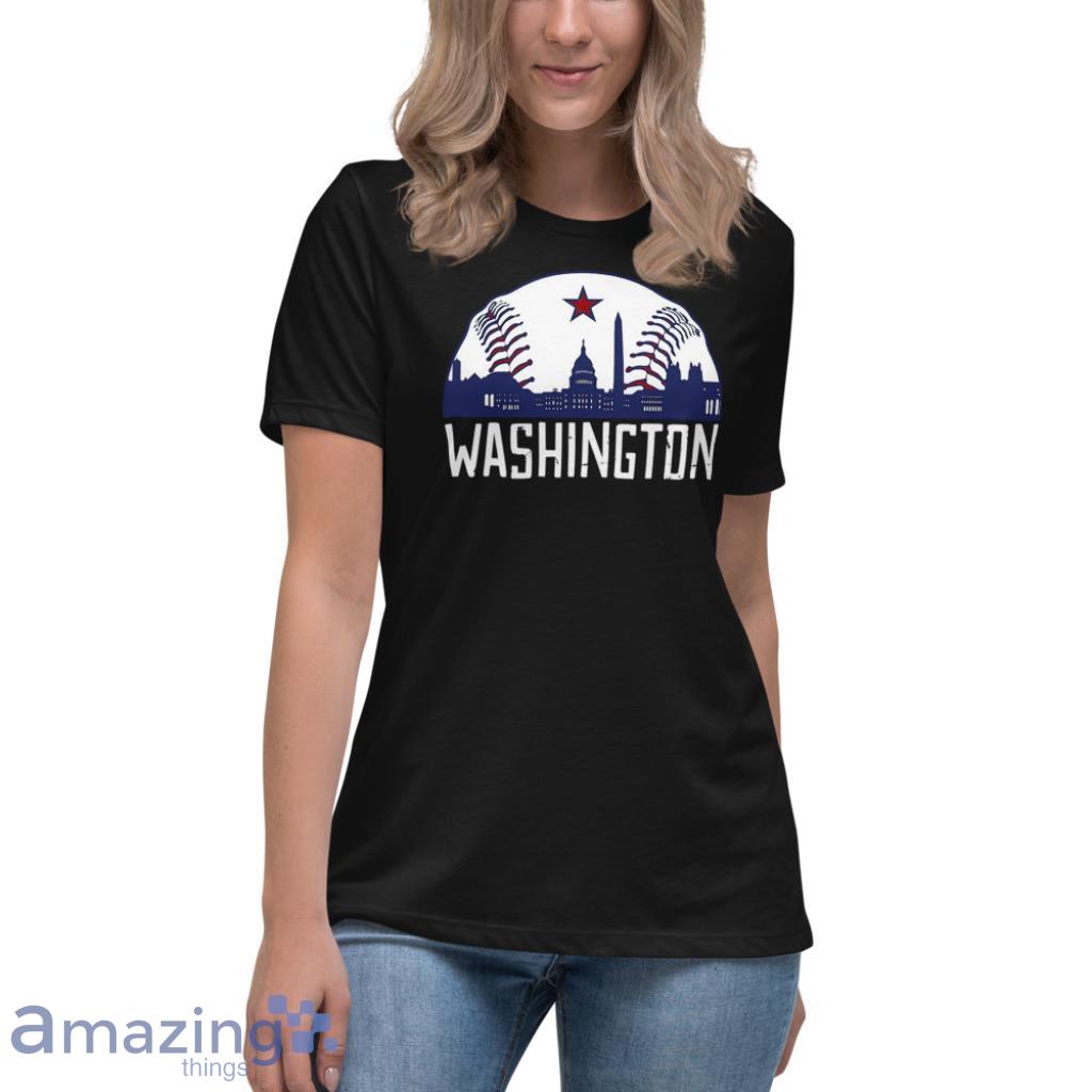 Washington DC Baseball Hometown Skyline National Vintage Shirt