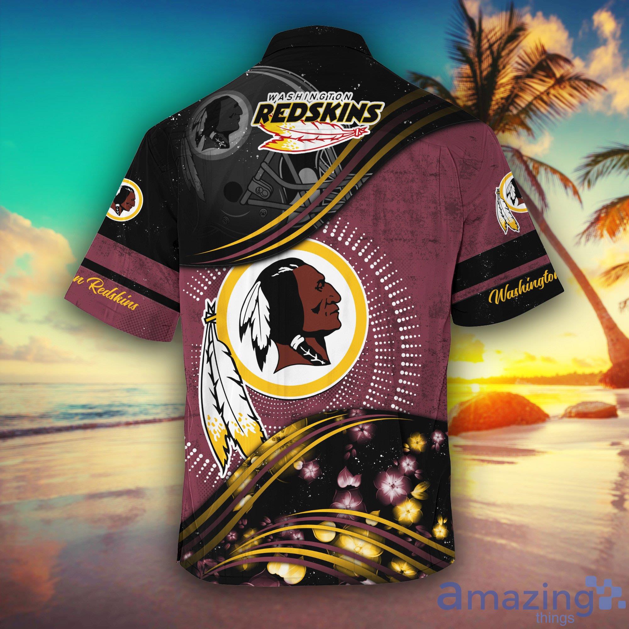 Washington Redskins NFL Graphic Design Short Sleeves Hawaiian Shirt