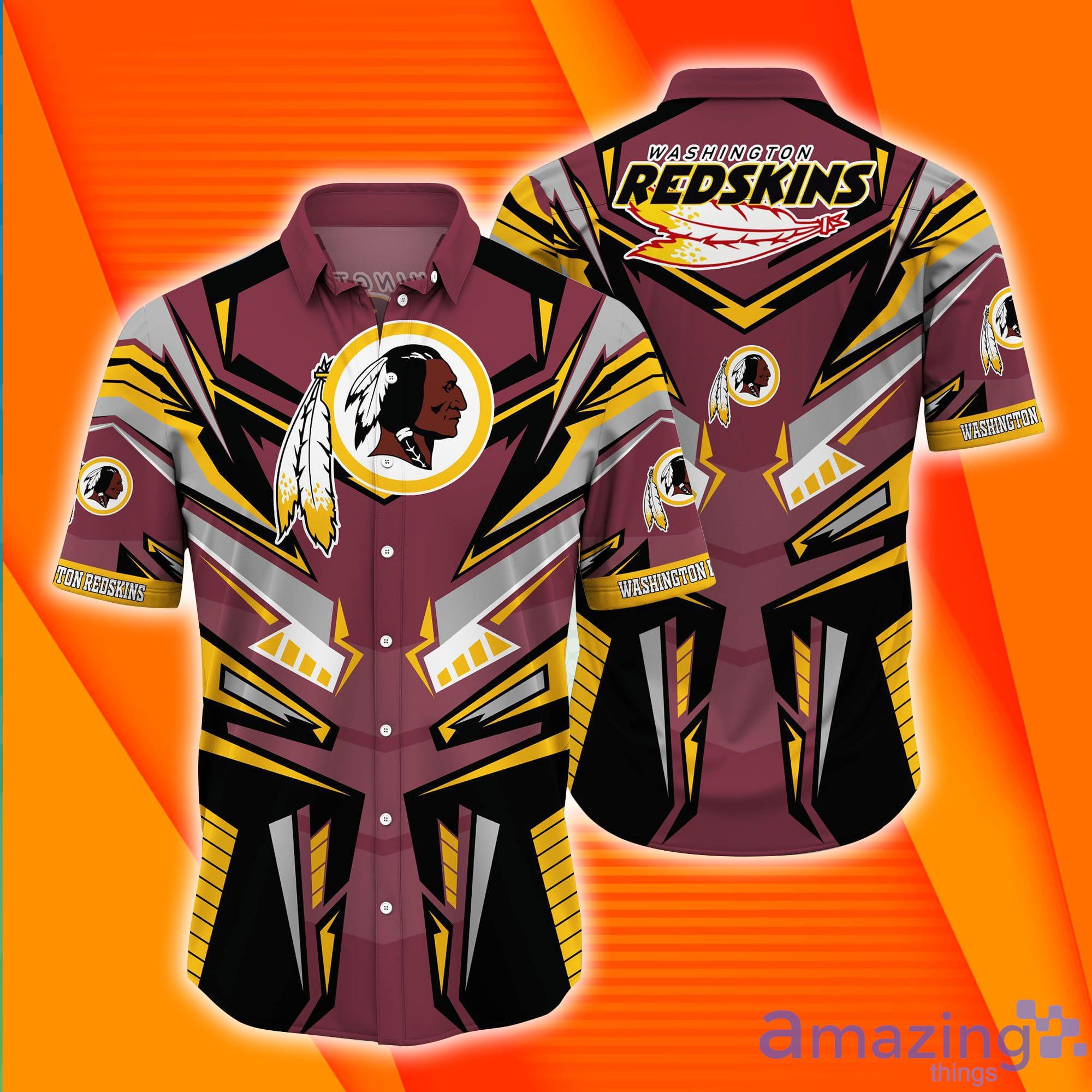 Washington Redskins NFL Graphic Design Short Sleeves Hawaiian Shirt