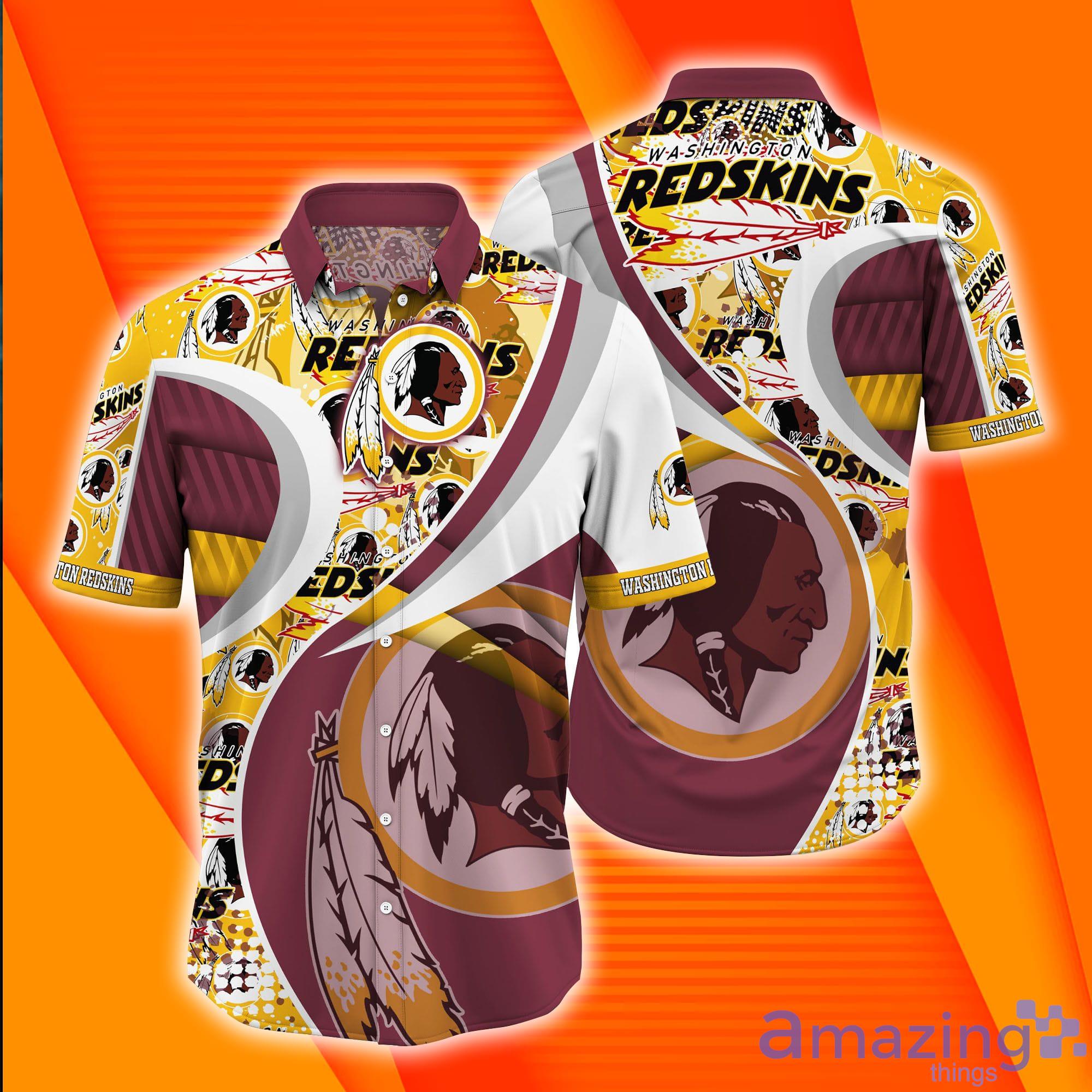 Washington Redskins NFL Logo Pattern Short Sleeves Hawaiian Shirt Product Photo 1
