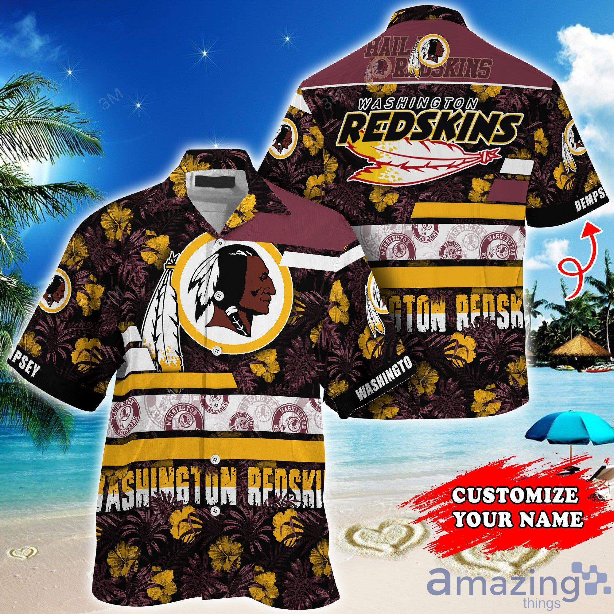 BEST] Washington Redskins NFL Customized Summer Hawaiian