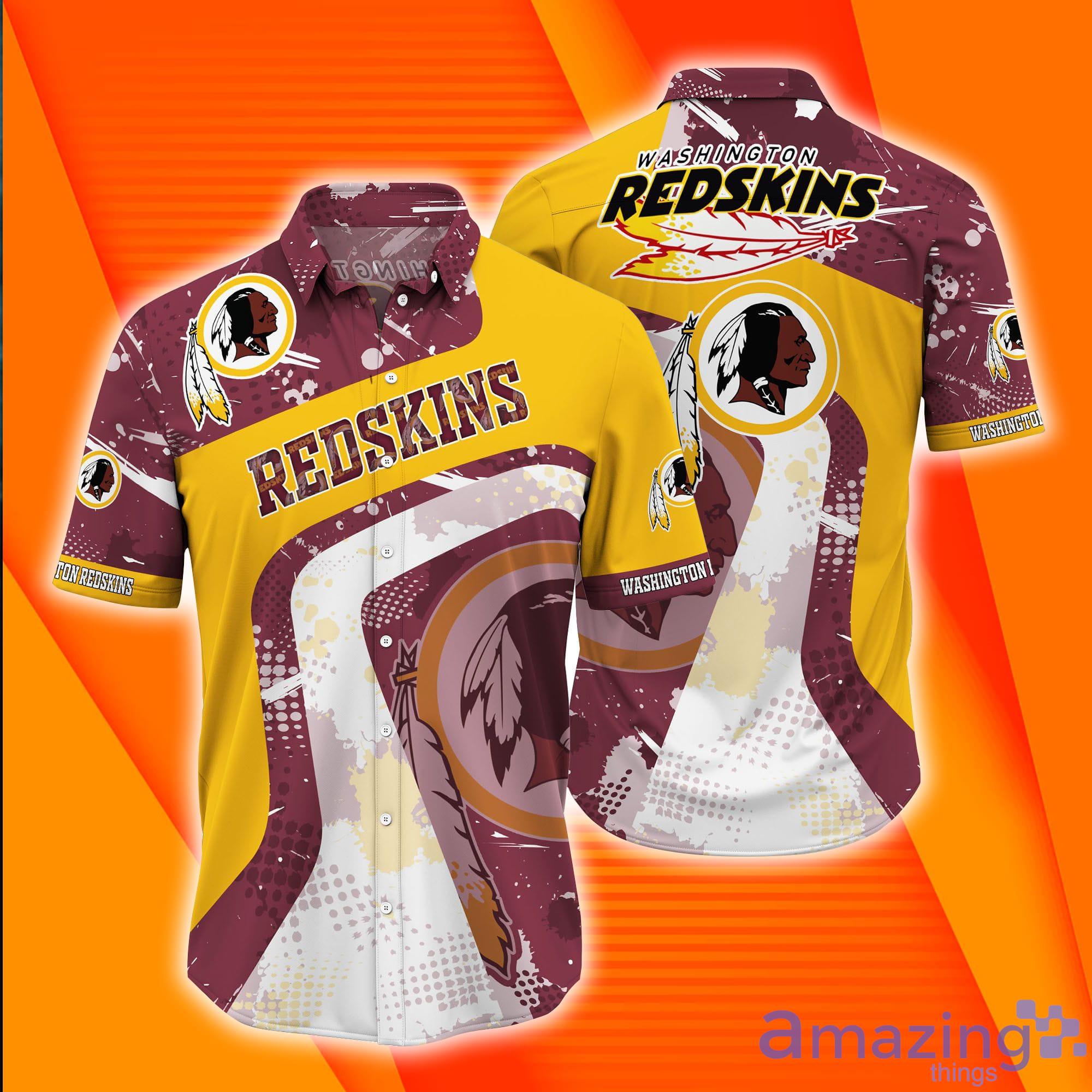 Washington Redskins NFL Point Grunge Short Sleeves Hawaiian Shirt Product Photo 1