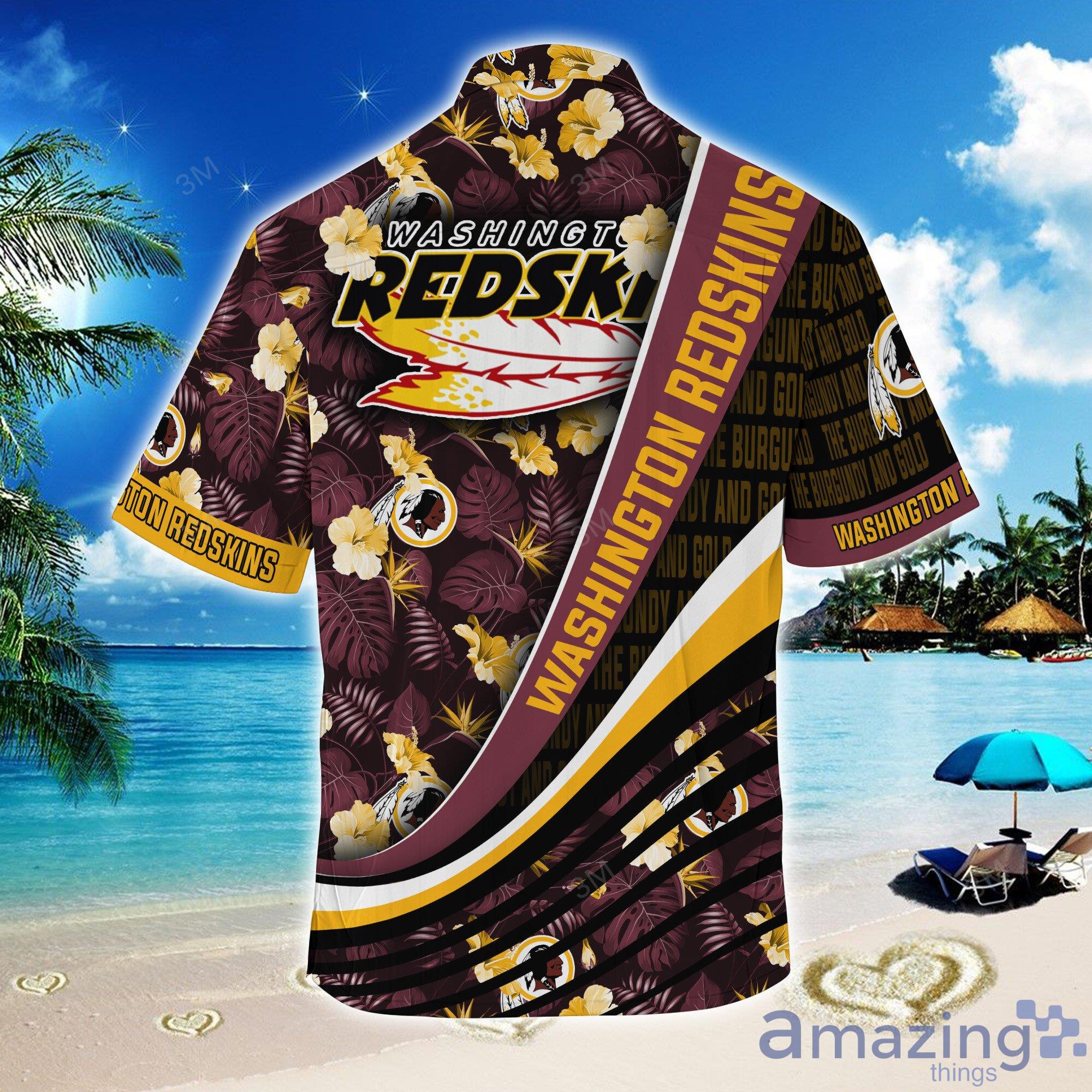 Washington Redskins NFL Summer Hawaiian Shirt Floral Pattern