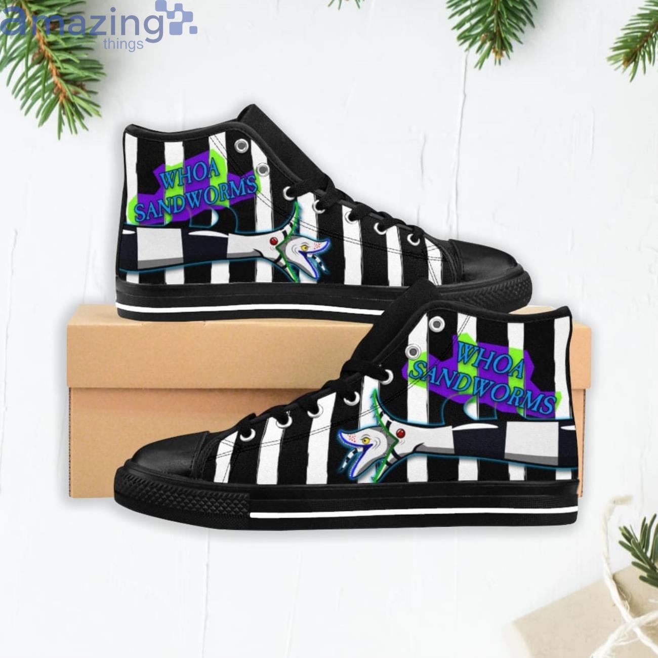 Whoa Sandworms Beetlejuice High Top Shoes Product Photo 1