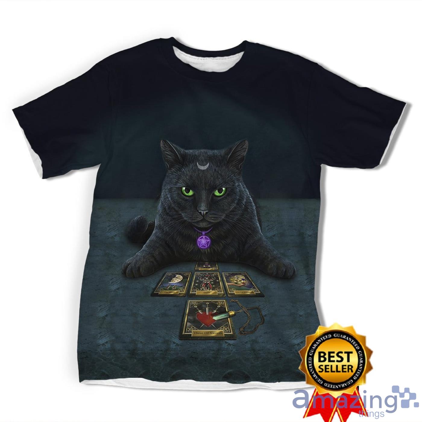 Wiccan Cat The Tarot Reader All Over Print 3D Shirt Product Photo 1