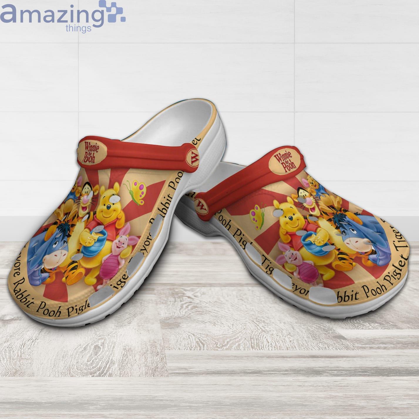 Winnie The Pooh And Friends Vintage Red Yellow Disney Cartoon Clog For Men And Women Product Photo 1