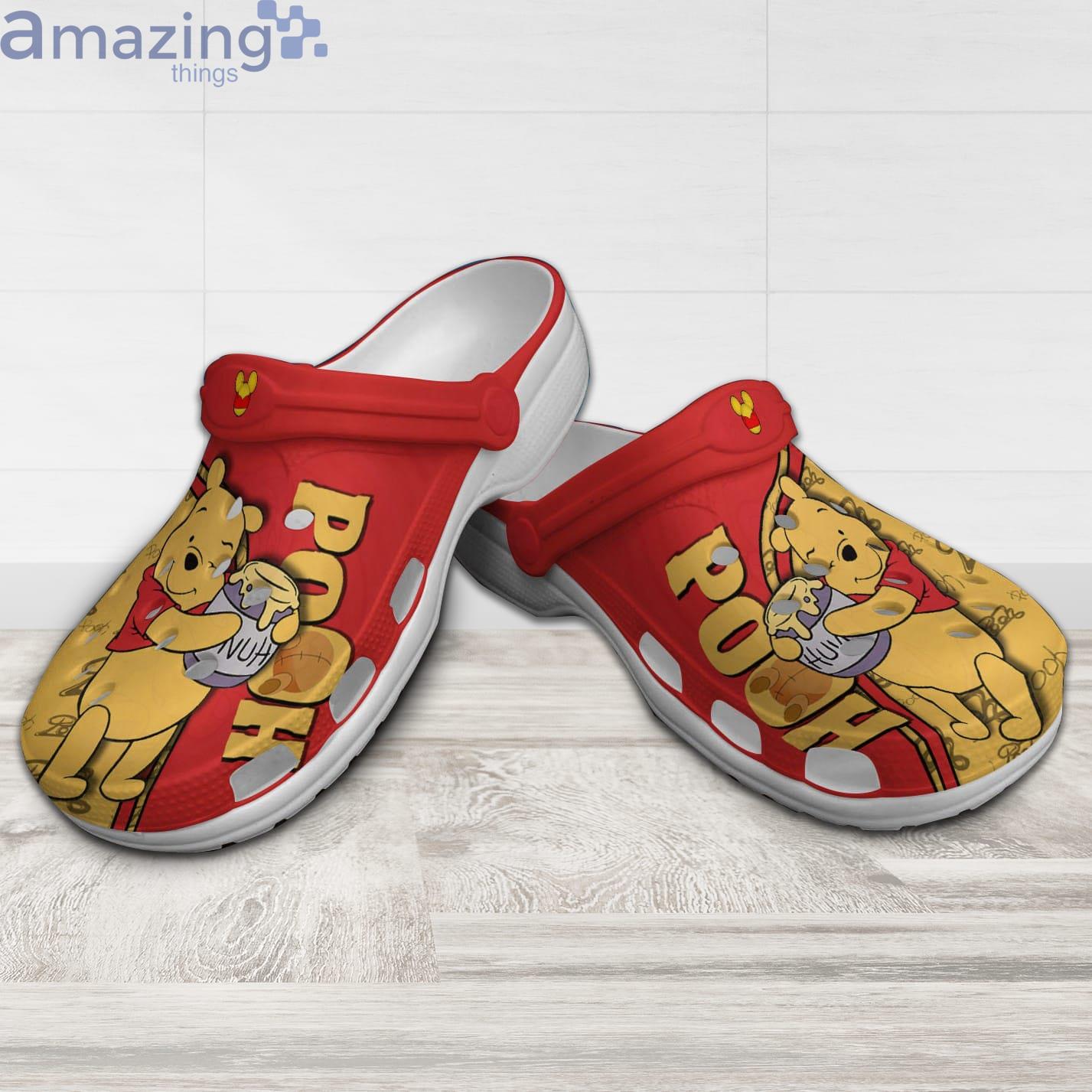 Winnie The Pooh Strips Red Orange Disney Cartoon Clog For Men And Women Product Photo 1