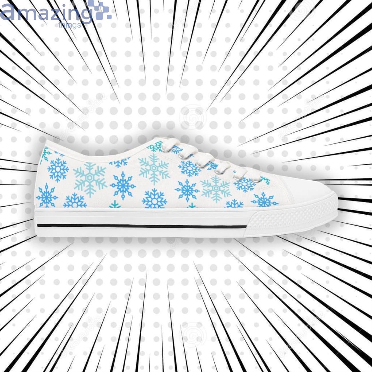 Winter Print Shoes Snowflake Low Top Shoes Sneakers Christmas Shoes image Winter Print Shoes Snowflake Low Top Shoes Sneakers Christmas Shoes Product Photo 4