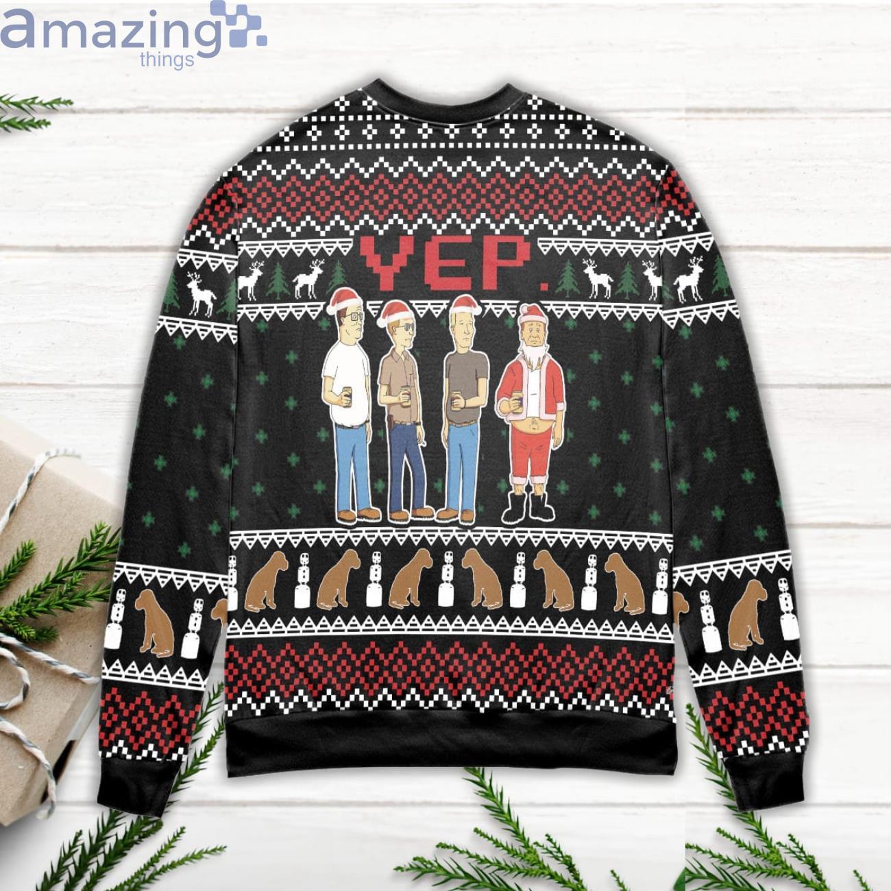 YEP Cartoon Graphics Snowflake Pattern Ugly Christmas Sweater image YEP Cartoon Graphics Snowflake Pattern Ugly Christmas Sweater Product Photo 3