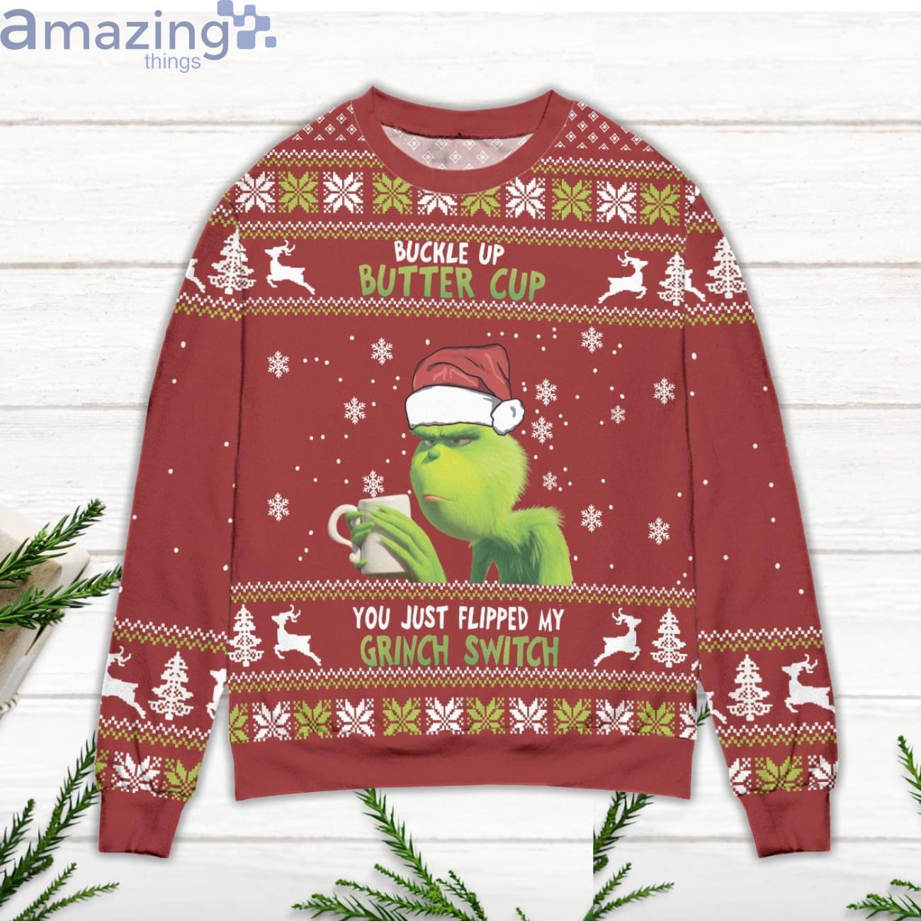 You Just Flipped My Grinch Switch Ugly Christmas Sweater image You Just Flipped My Grinch Switch Ugly Christmas Sweater Product Photo 2