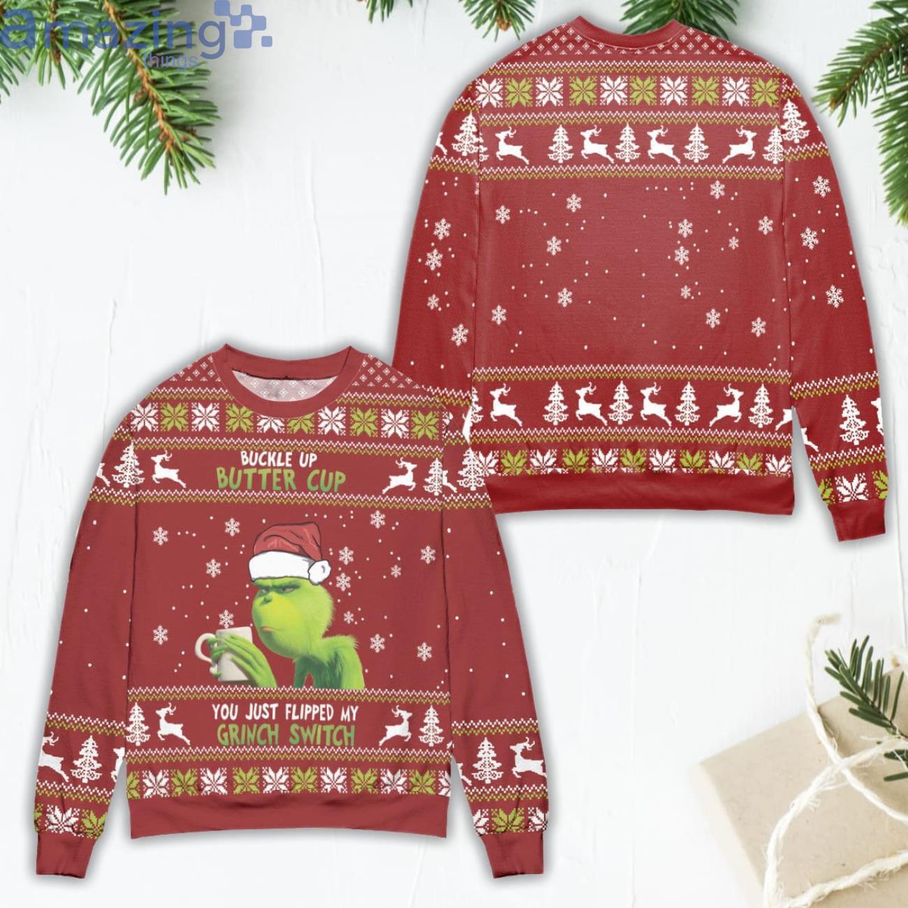 You Just Flipped My Grinch Switch Ugly Christmas Sweater Product Photo 1 You Just Flipped My Grinch Switch Ugly Christmas Sweater Product Photo 1