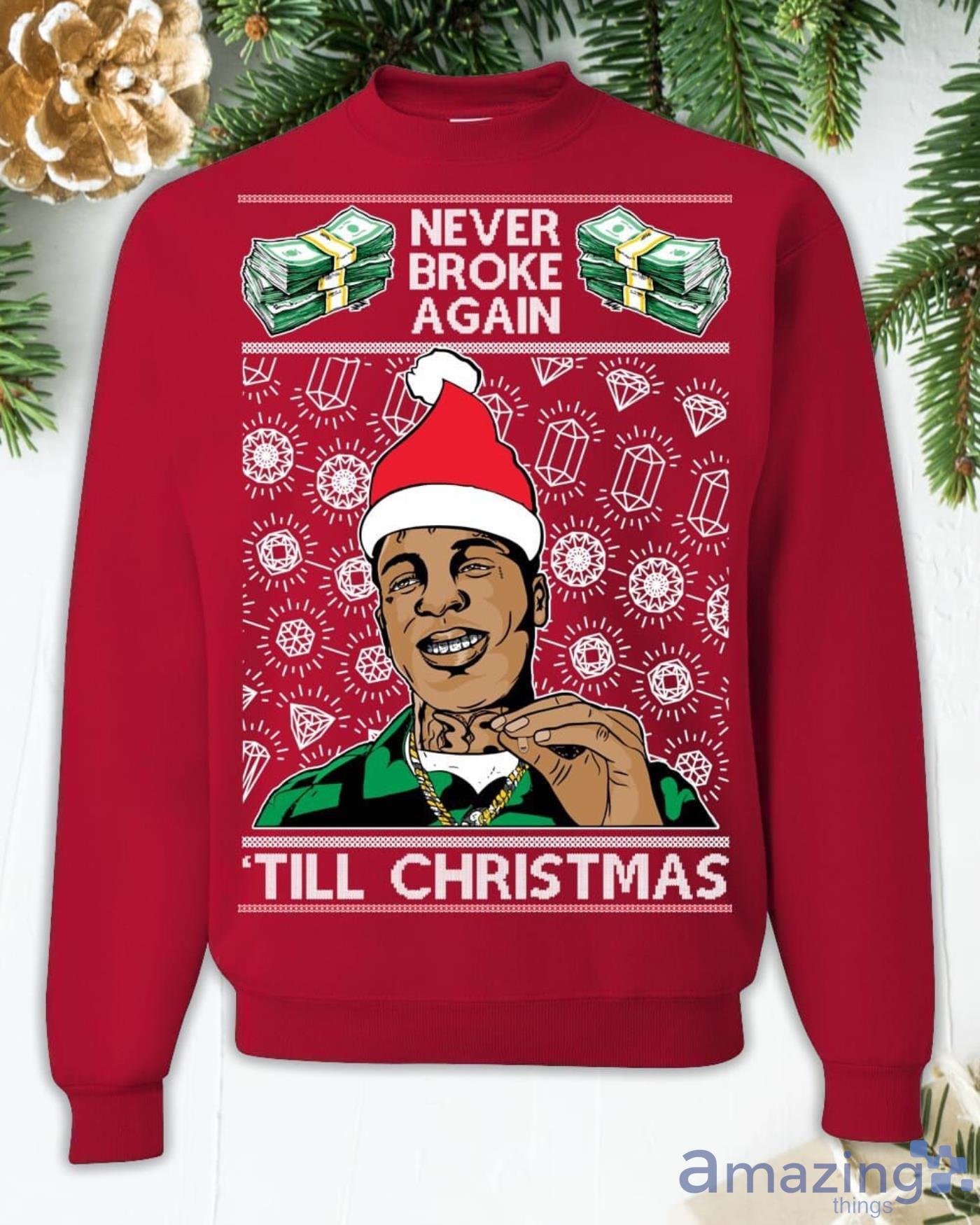 YoungBoy Never Broke Again Christmas Sweatshirt image YoungBoy Never Broke Again Christmas Sweatshirt Product Photo 3