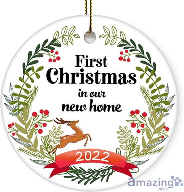 2022 Christmas Ornaments First Christmas In Our New Home Christmas Tree Ornaments