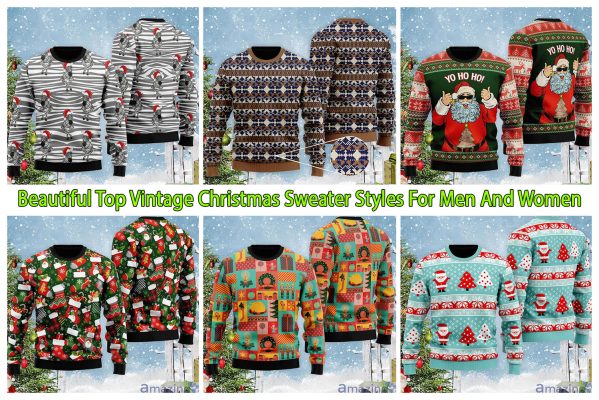 Beautiful Top Vintage Christmas Sweater Styles For Men And Women