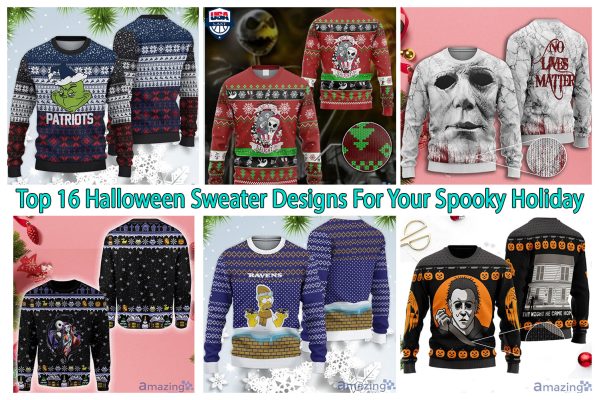 Top 16 Halloween Sweater Designs For Your Spooky Holiday