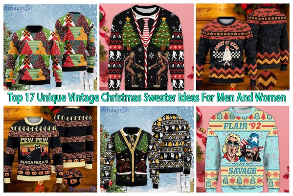 Top 17 Unique Vintage Christmas Sweater Ideas For Men And Women