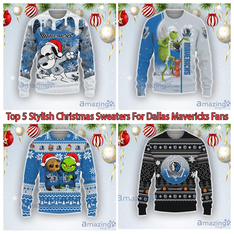 Top 5 Stylish Christmas Sweaters For Dallas Mavericks Fans