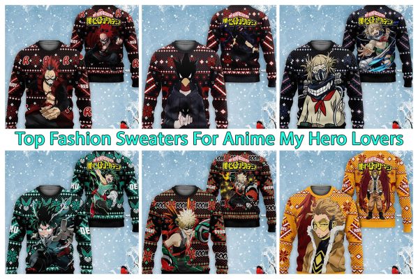 Top Fashion Sweaters For Anime My Hero Lovers