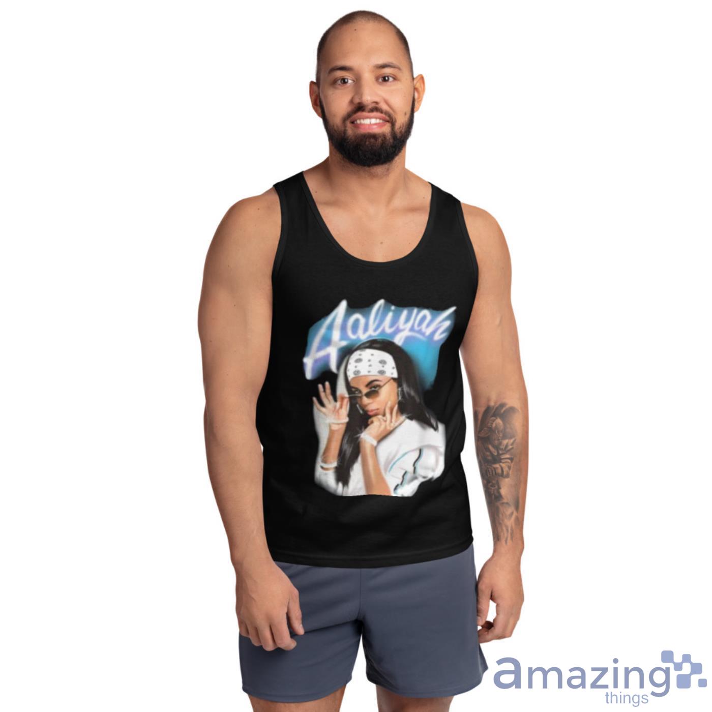 Aaliyah Airbrush Bandana Photo Shirt image Aaliyah Airbrush Bandana Photo Shirt