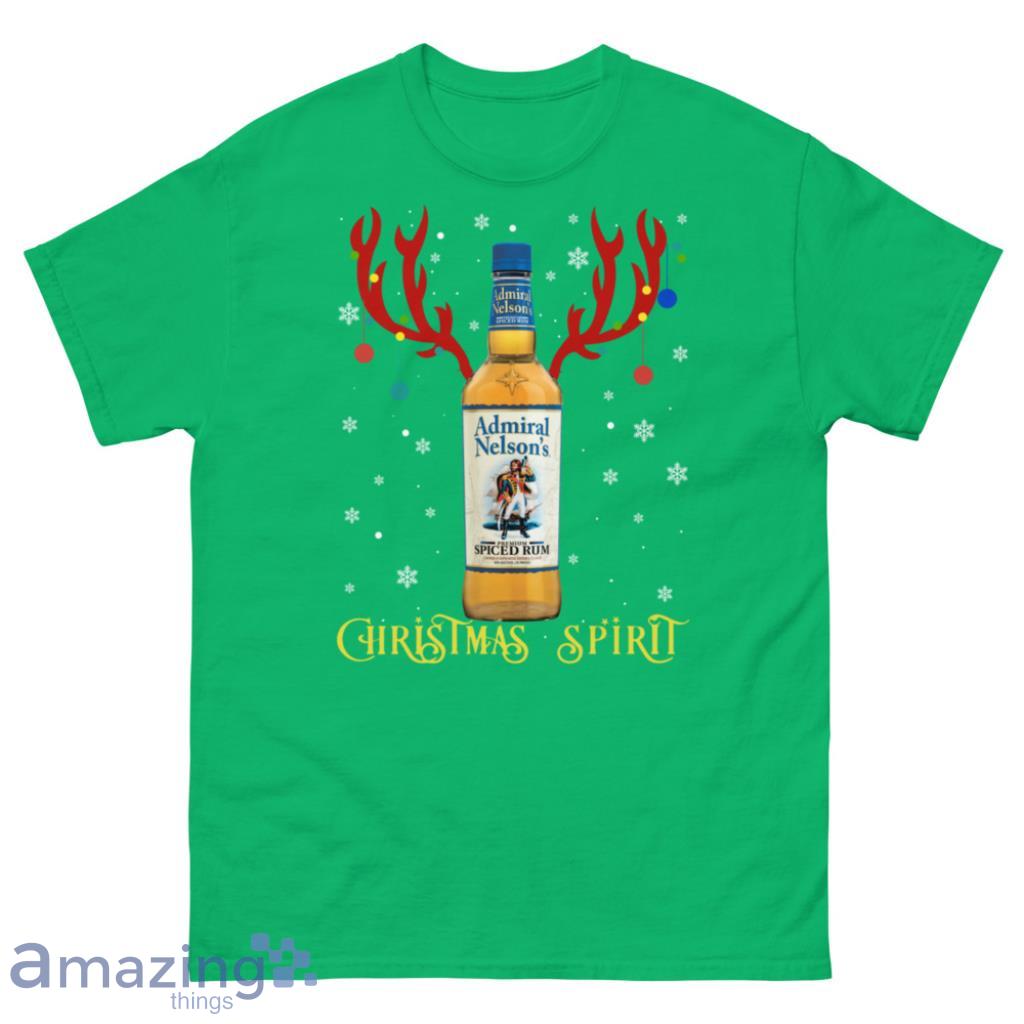 Admiral Nelson’s Christmas Spirit Reindeer Rum Christmas Sweatshirt image Admiral Nelson’s Christmas Spirit Reindeer Rum Christmas Sweatshirt - Unisex Classic T-Shirt-2