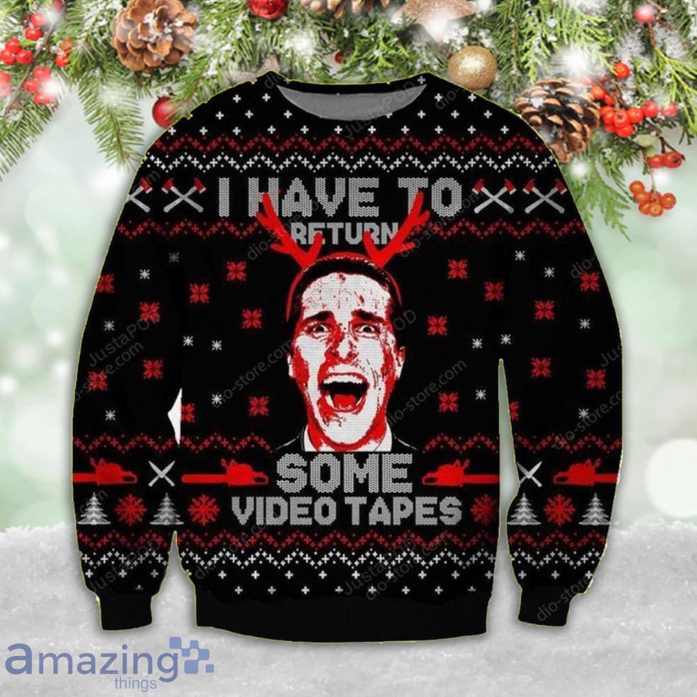 American Psycho I Have To Return Some Video Tapes Funny Christmas