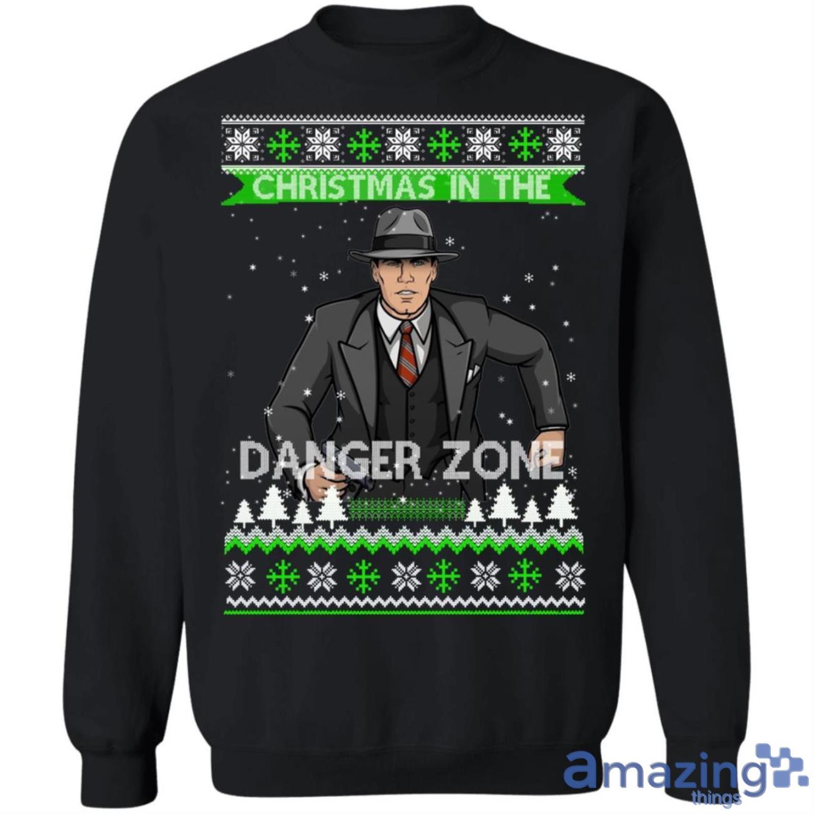Archer Christmas In The Danger Zone Christmas Sweatshirt image Archer Christmas In The Danger Zone Christmas Sweatshirt Product Photo 2