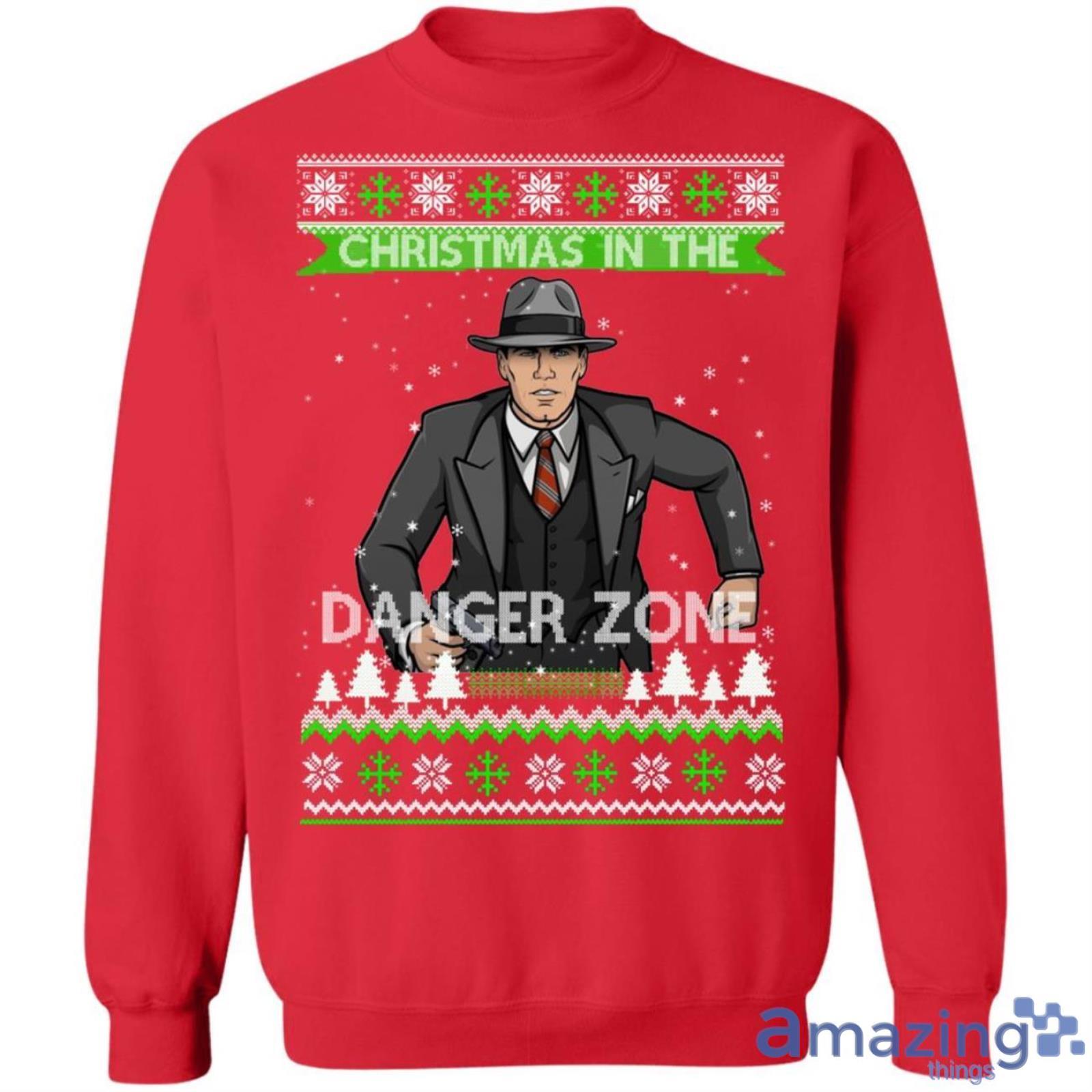 Archer Christmas In The Danger Zone Christmas Sweatshirt image Archer Christmas In The Danger Zone Christmas Sweatshirt Product Photo 4