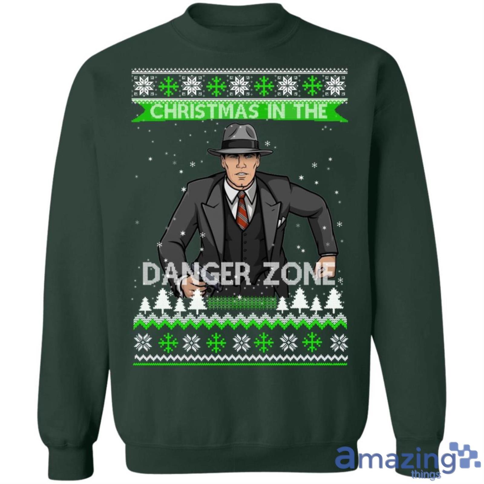 Archer Christmas In The Danger Zone Christmas Sweatshirt image Archer Christmas In The Danger Zone Christmas Sweatshirt Product Photo 5