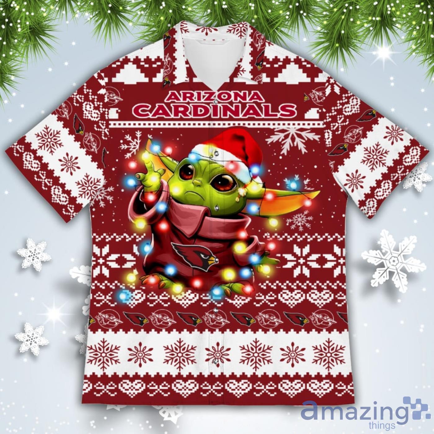 Arizona Cardinals Baby Yoda Star Wars Ugly Christmas Sweater