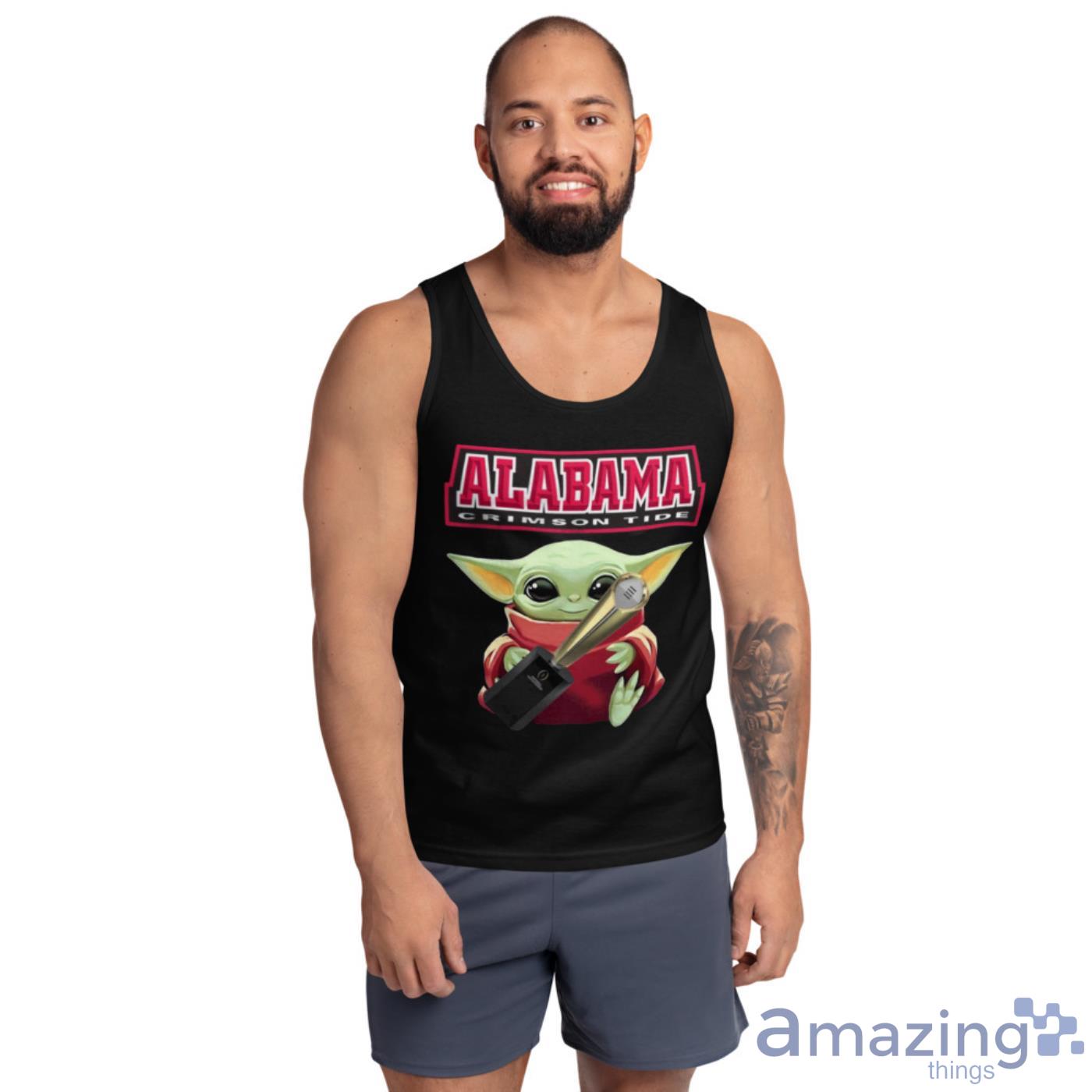 Baby Yoda Alabama Crimson Tide Shirt image Baby Yoda Alabama Crimson Tide Shirt - Ultra Cotton Tank Top